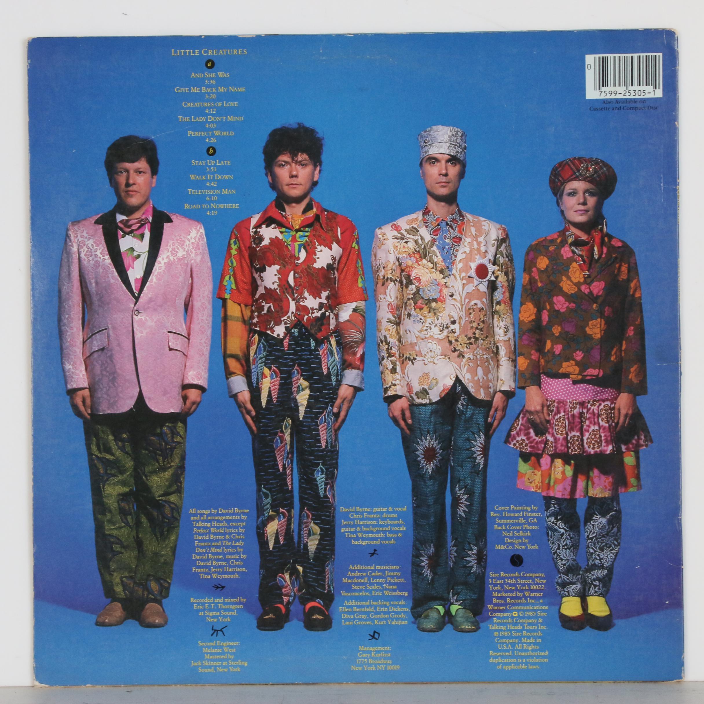 Howard Finster Designed Talking Heads Record Album "Little Creatures", 1985