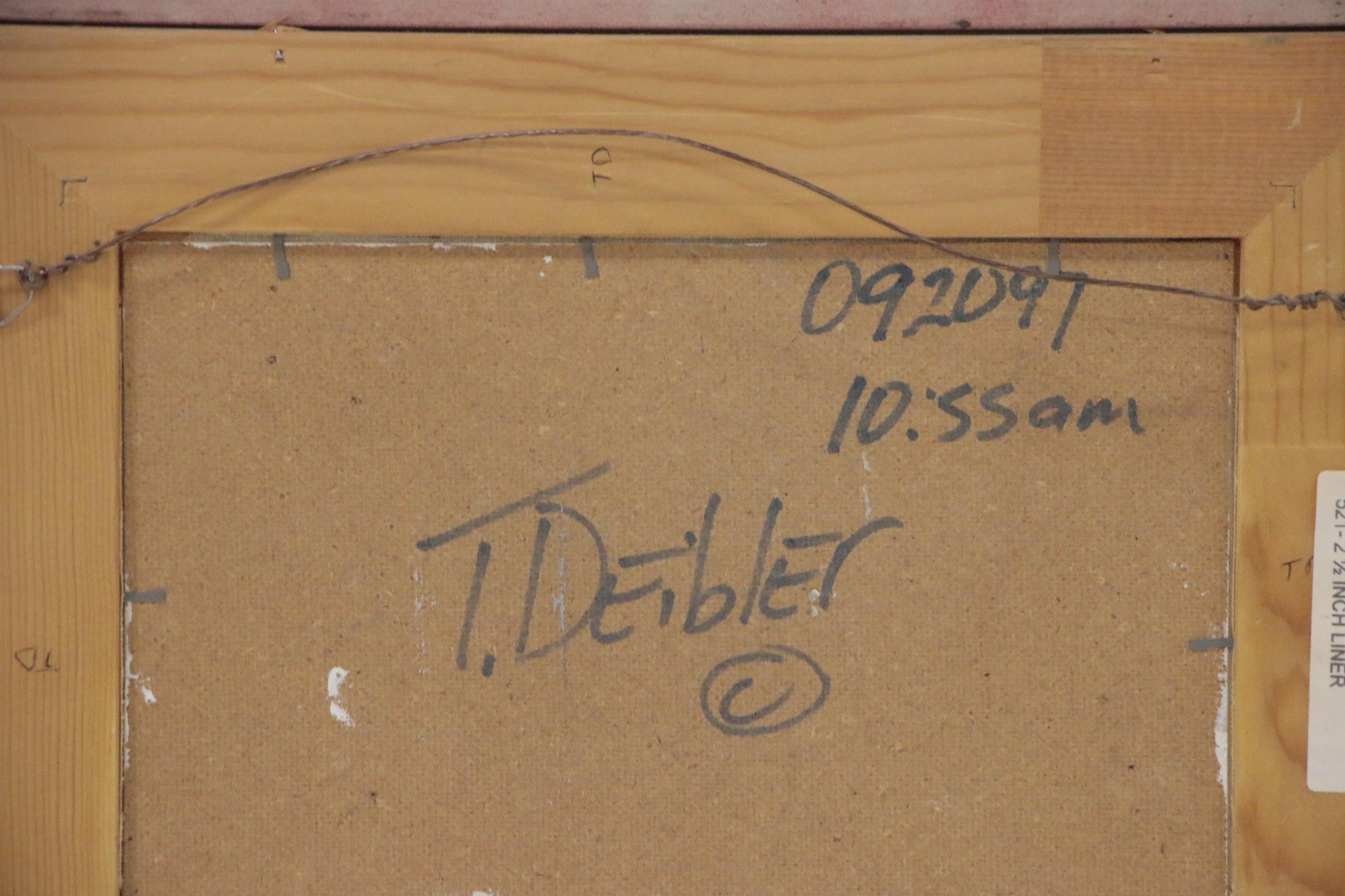 Tim Deibler Plein Air Impressionist Style Oil Mountain Landscape, 1997