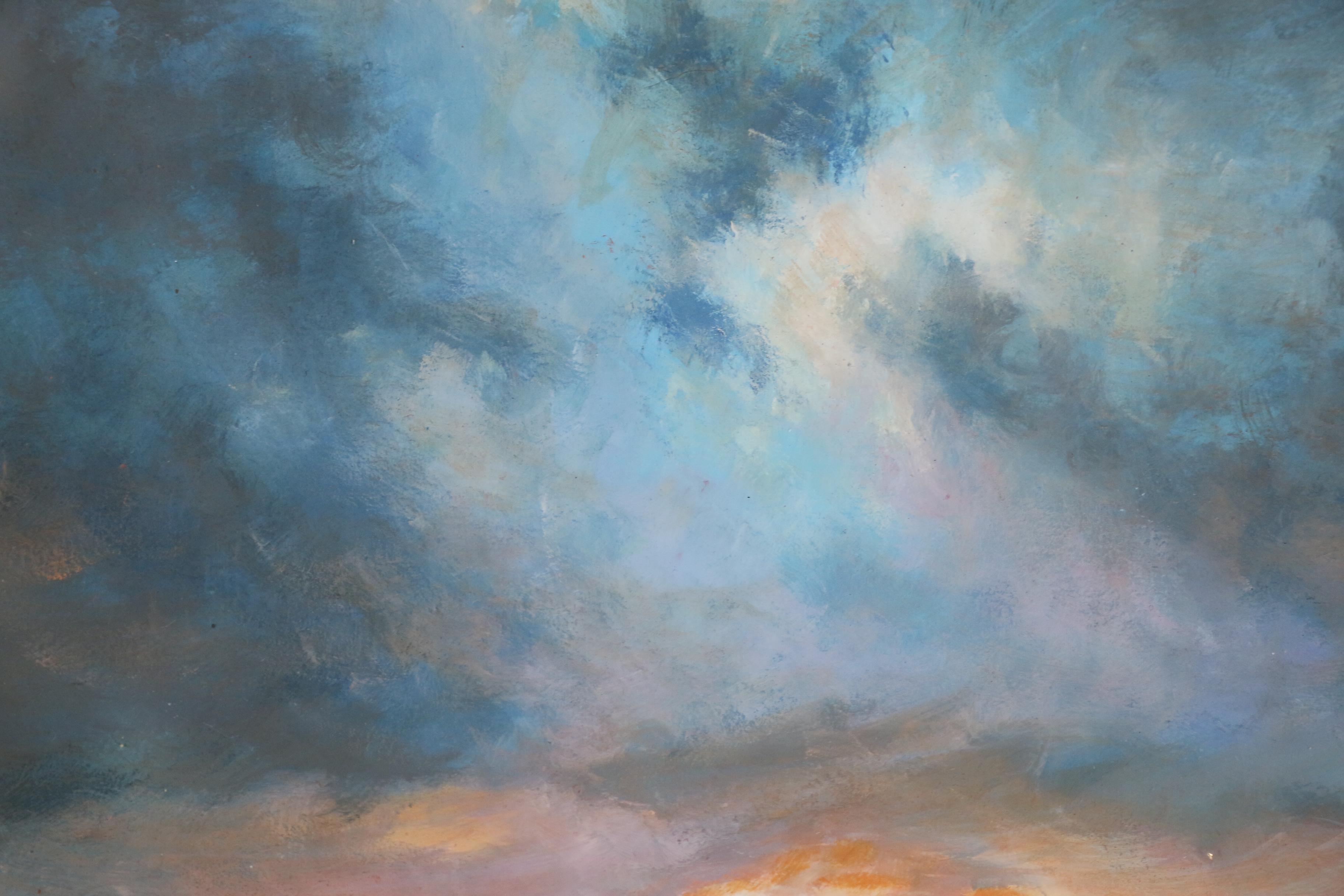 Oil Painting of Seascape Sunset Scene