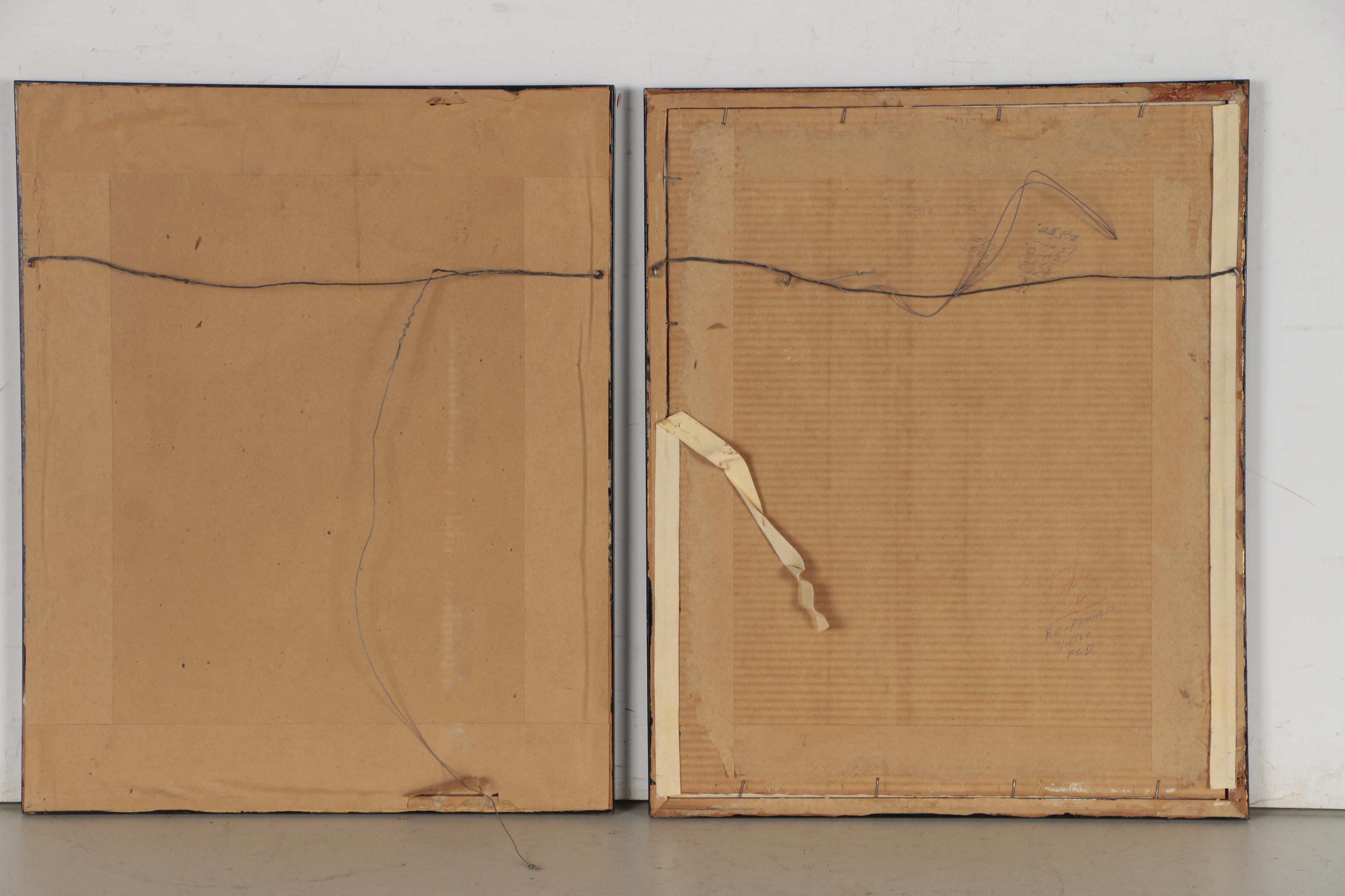 Pair of Dog Lithographs After Al Dobson, 20th Century