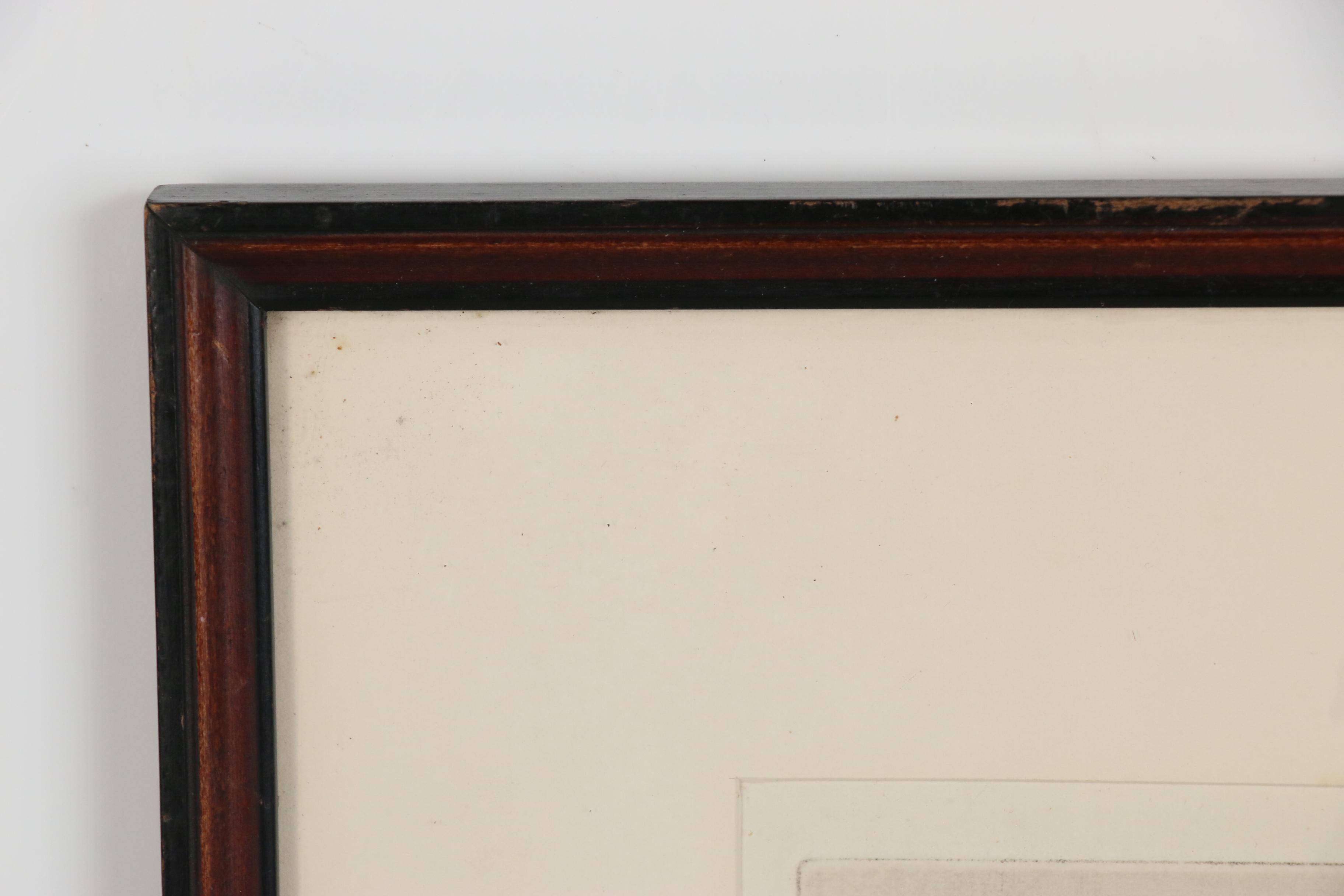 Marion Harvey Terrier Etching "A Guilty Conscience", Mid 20th Century