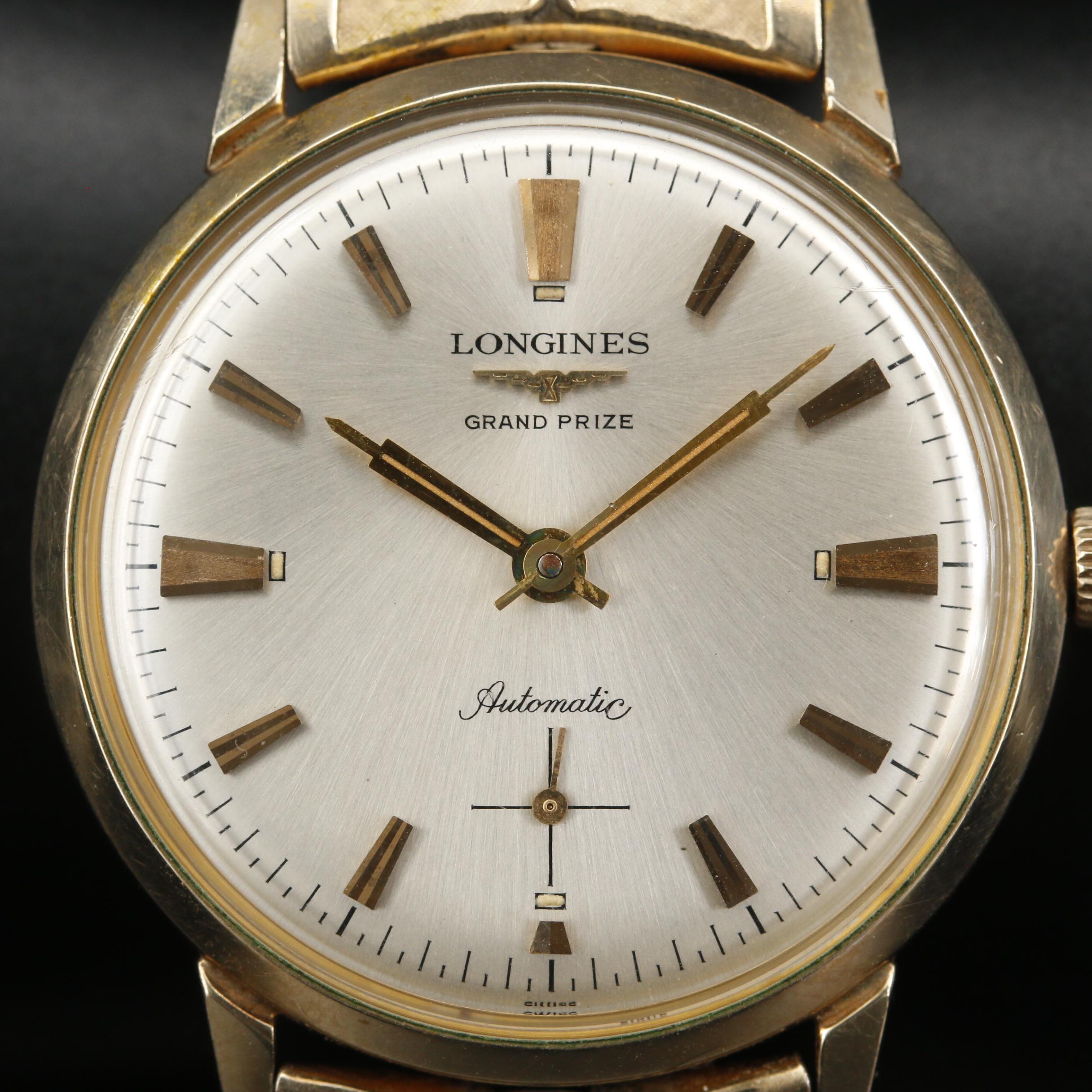 Longines Grand Prize Automatic Gold Filled and Stainless Steel Watch