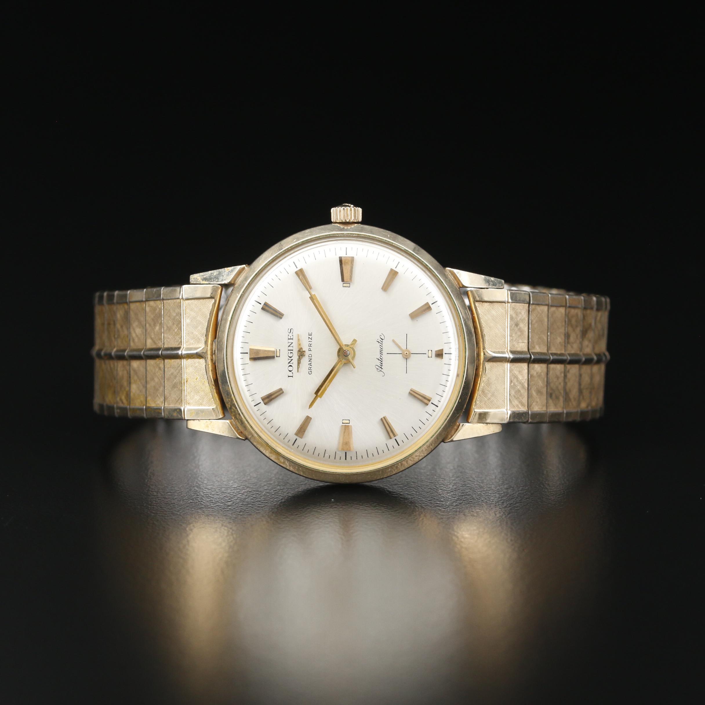 Longines Grand Prize Automatic Gold Filled and Stainless Steel Watch