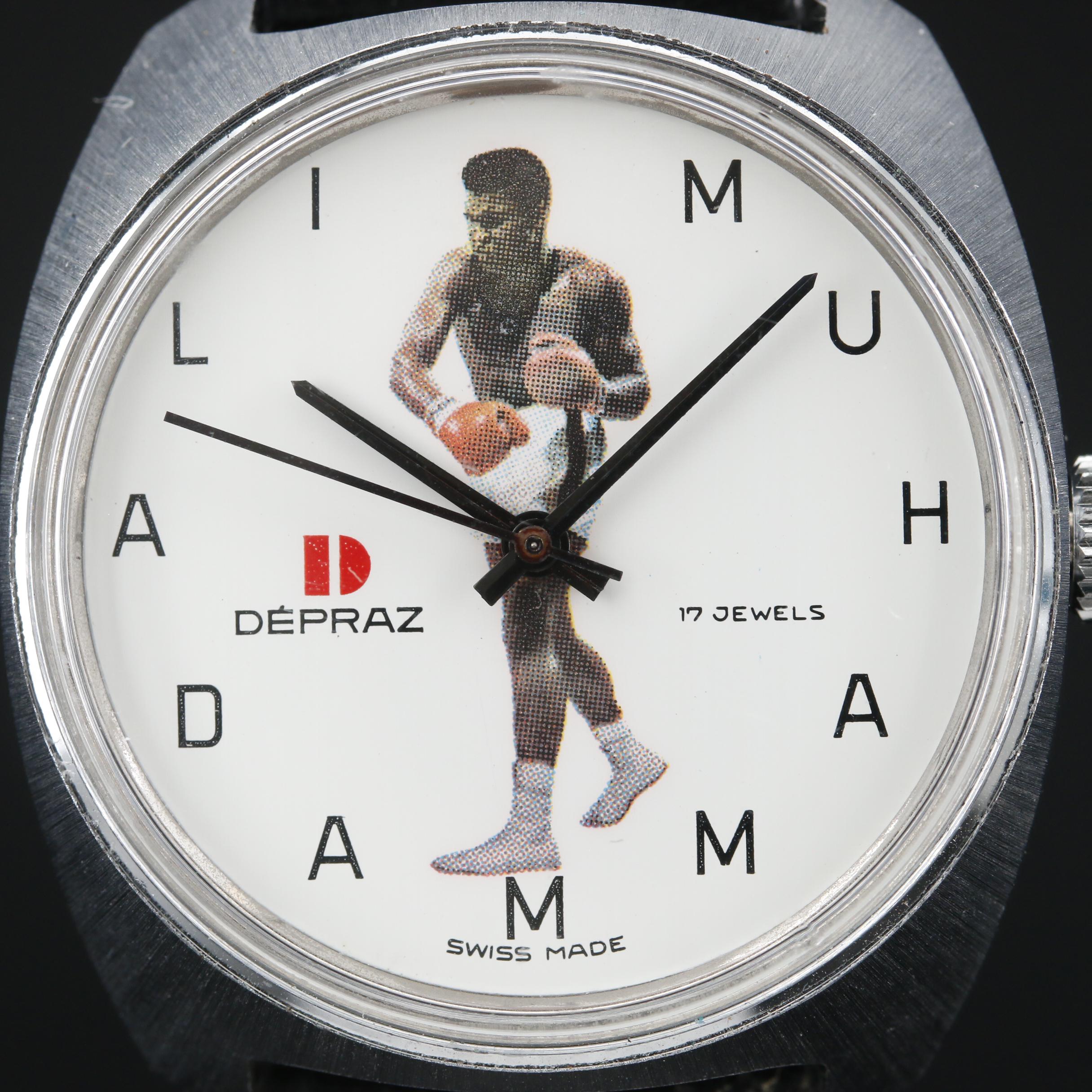 Vintage Depraz "Muhammad Ali" Stem Wind Watch