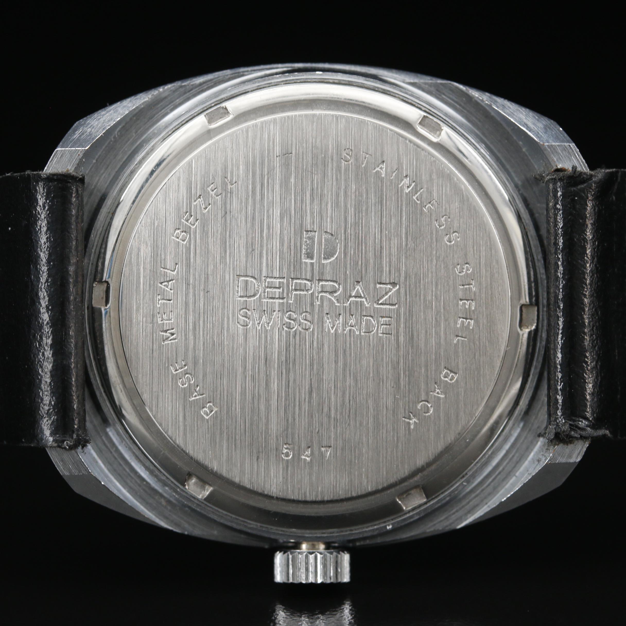 Vintage Depraz "Muhammad Ali" Stem Wind Watch