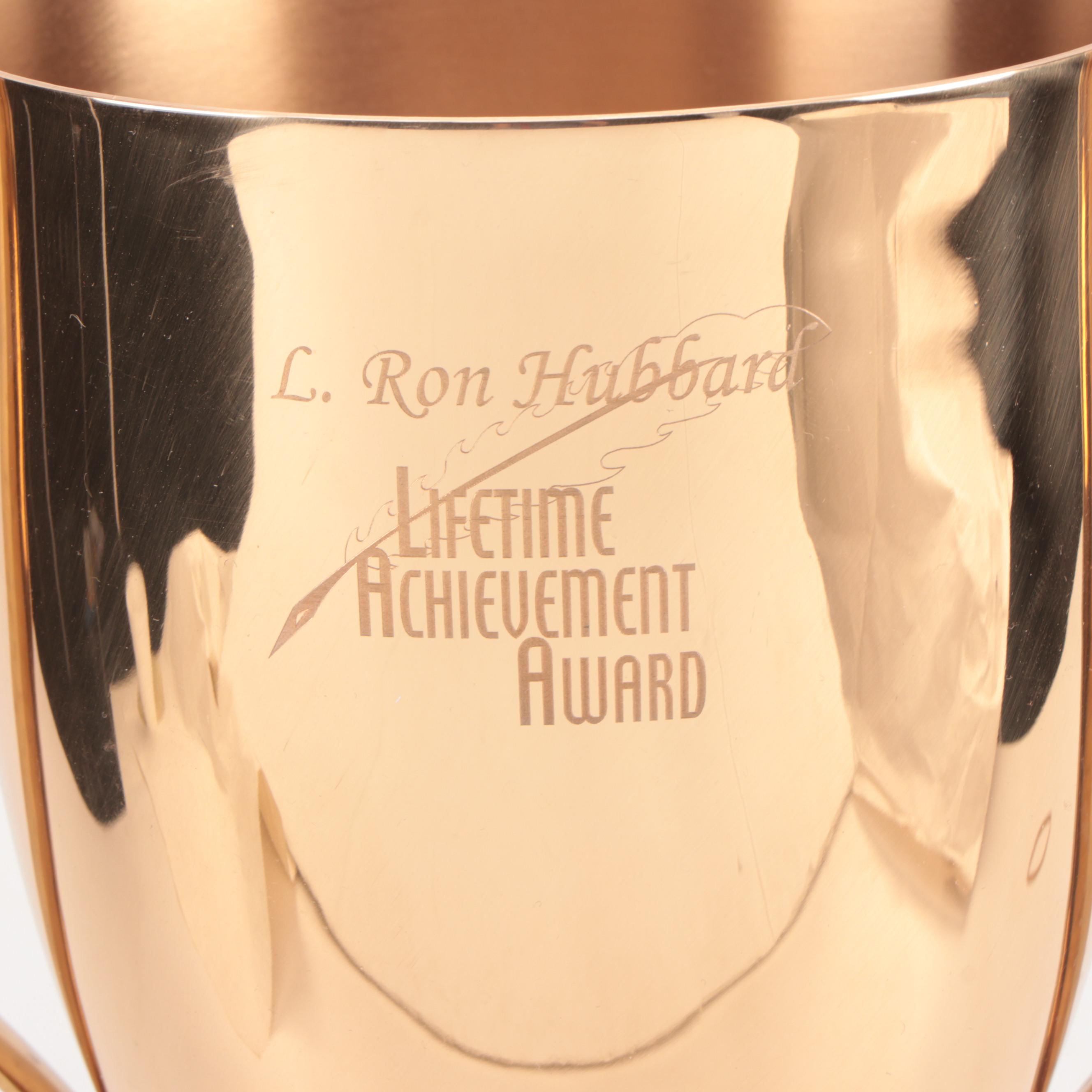 Author Mike Resnick Lifetime Achievement Trophy from L. Ron Hubbard Foundation