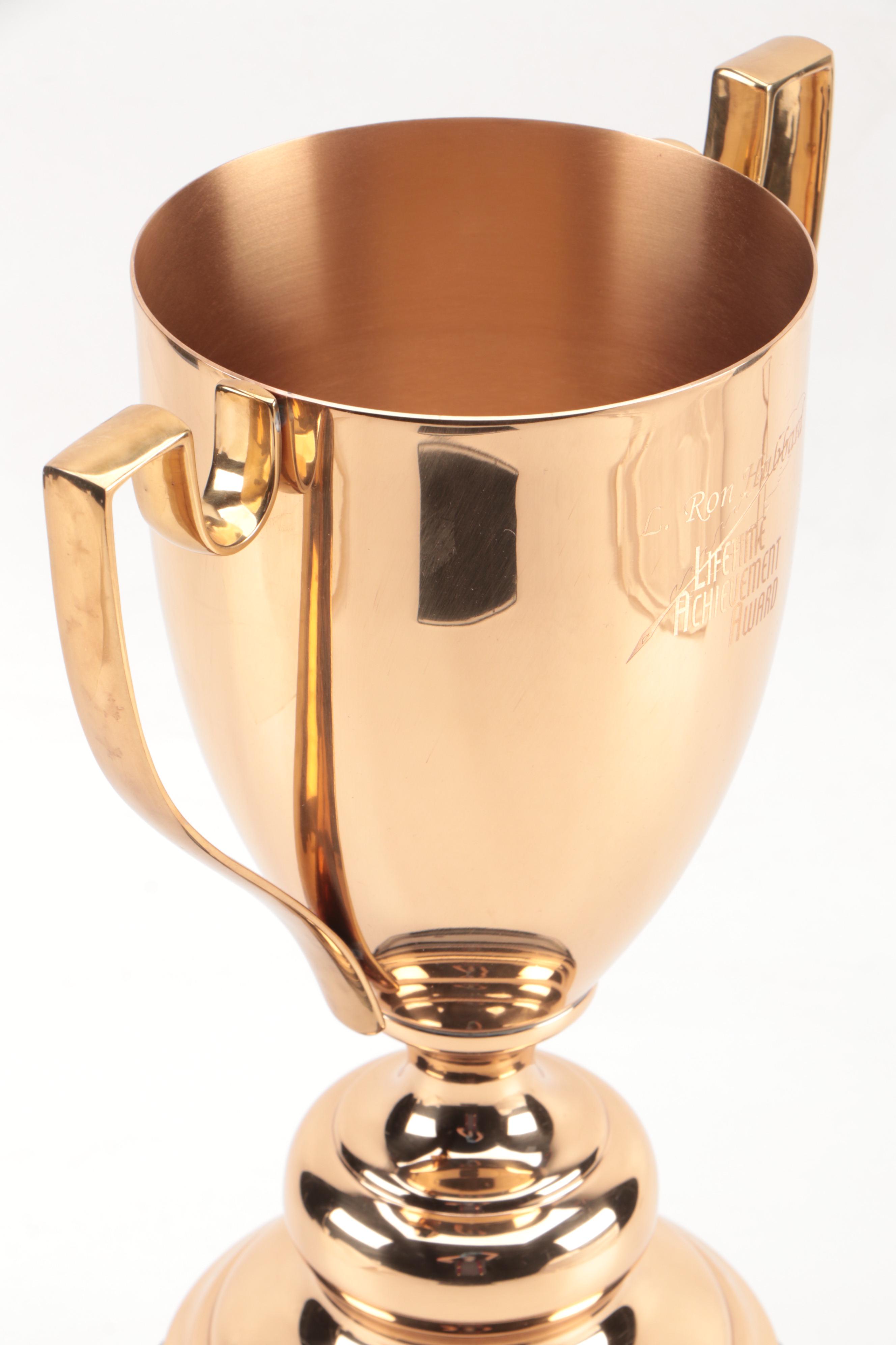 Author Mike Resnick Lifetime Achievement Trophy from L. Ron Hubbard Foundation