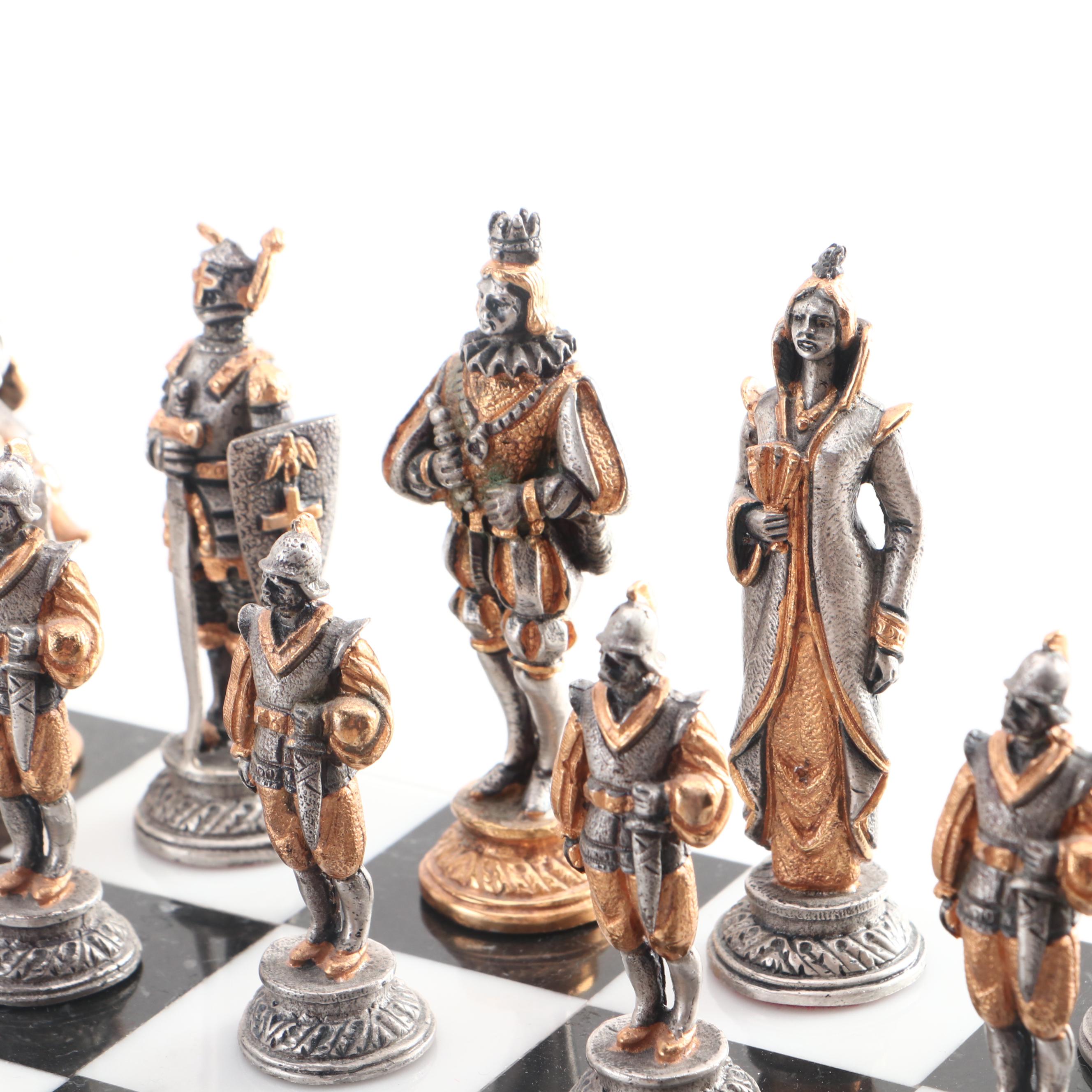 Giuseppe Vasari Medieval Style Chess Set