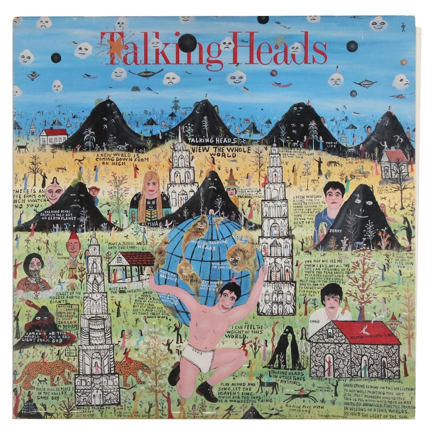 Howard Finster Designed Talking Heads Record Album "Little Creatures", 1985