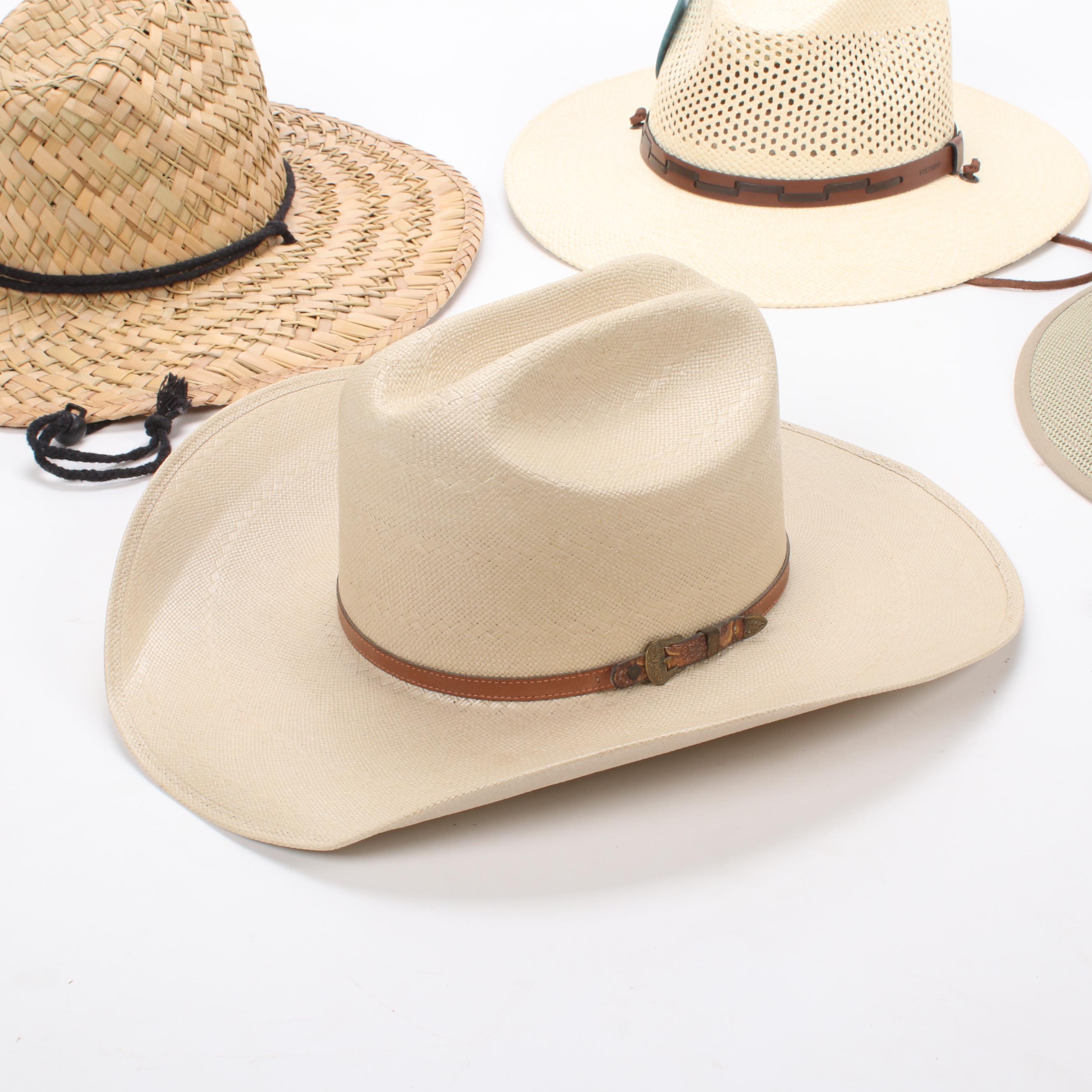 Stetson, Olé America, Henschel and More Straw Western Hats and Hat Stretcher