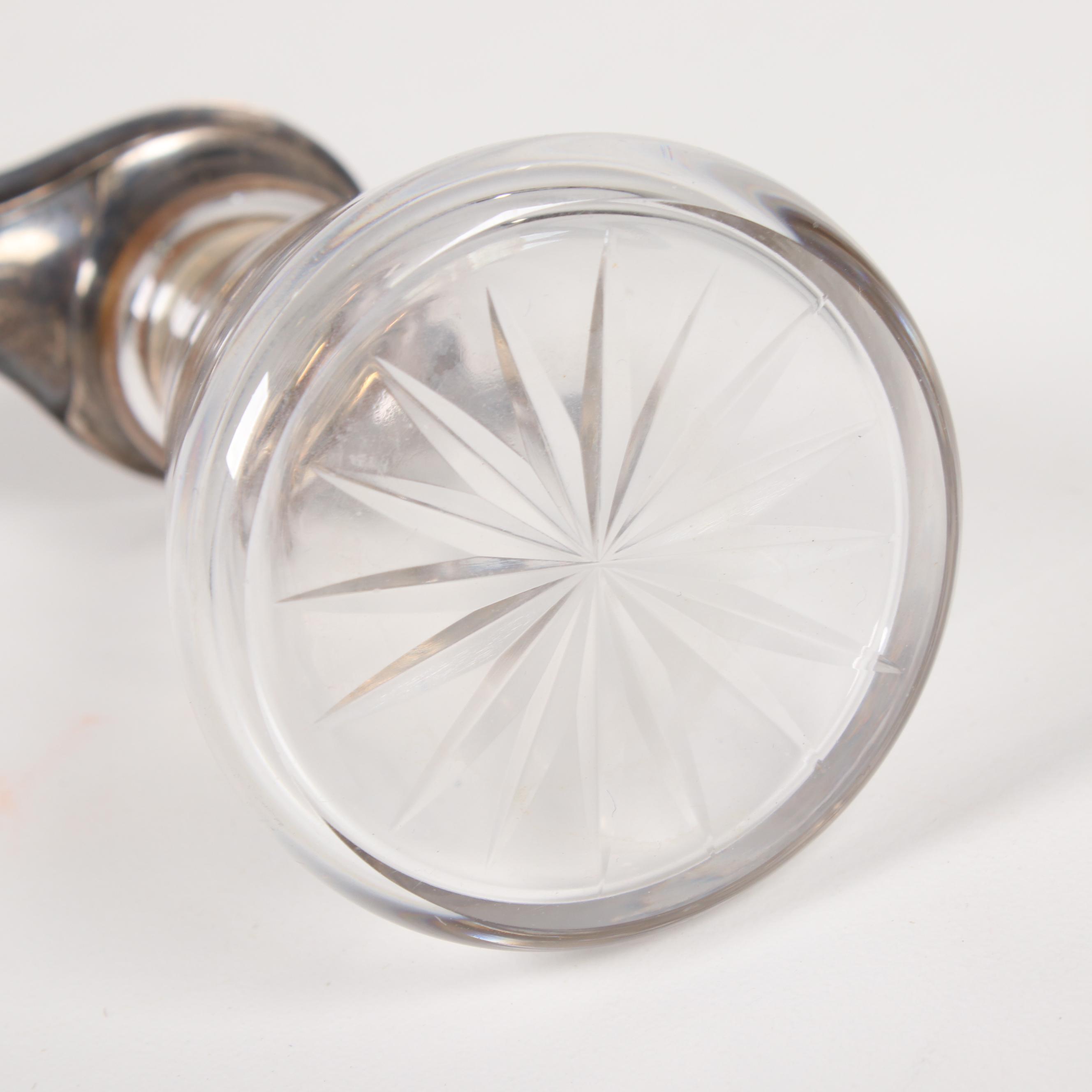 Barker Bros. Ltd. Sterling Silver and Glass Noggin, Birmingham, 1955