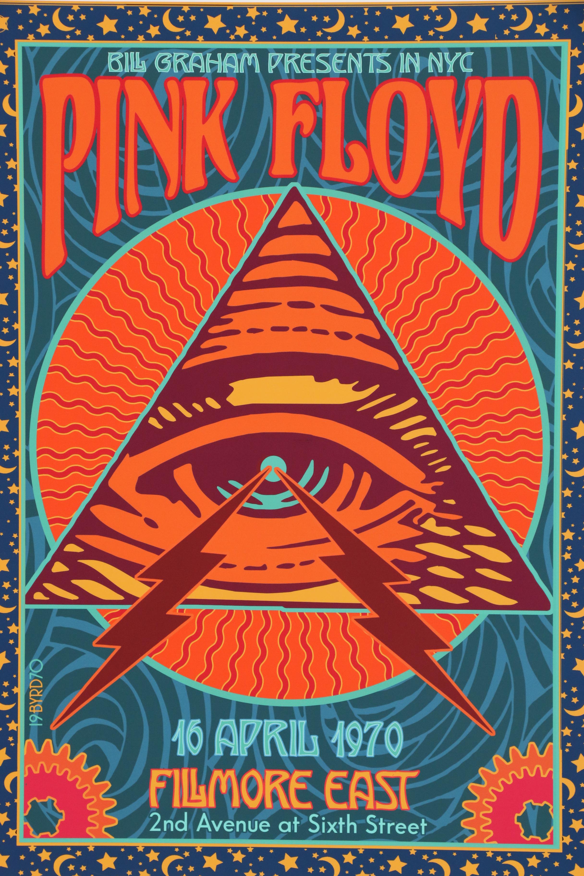 David Edward Byrd Giclée "Pink Floyd - Fillmore East - 1970", 2020