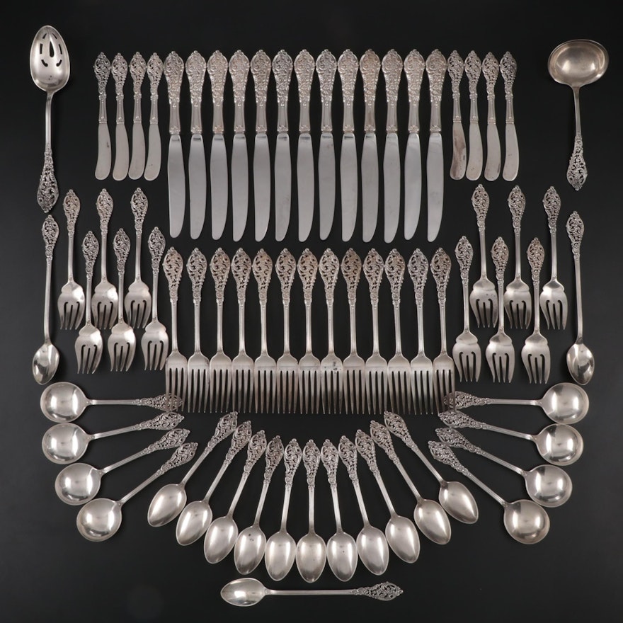 Reed & Barton "Florentine Lace" Sterling Silver Flatware, Mid/Late 20th Century