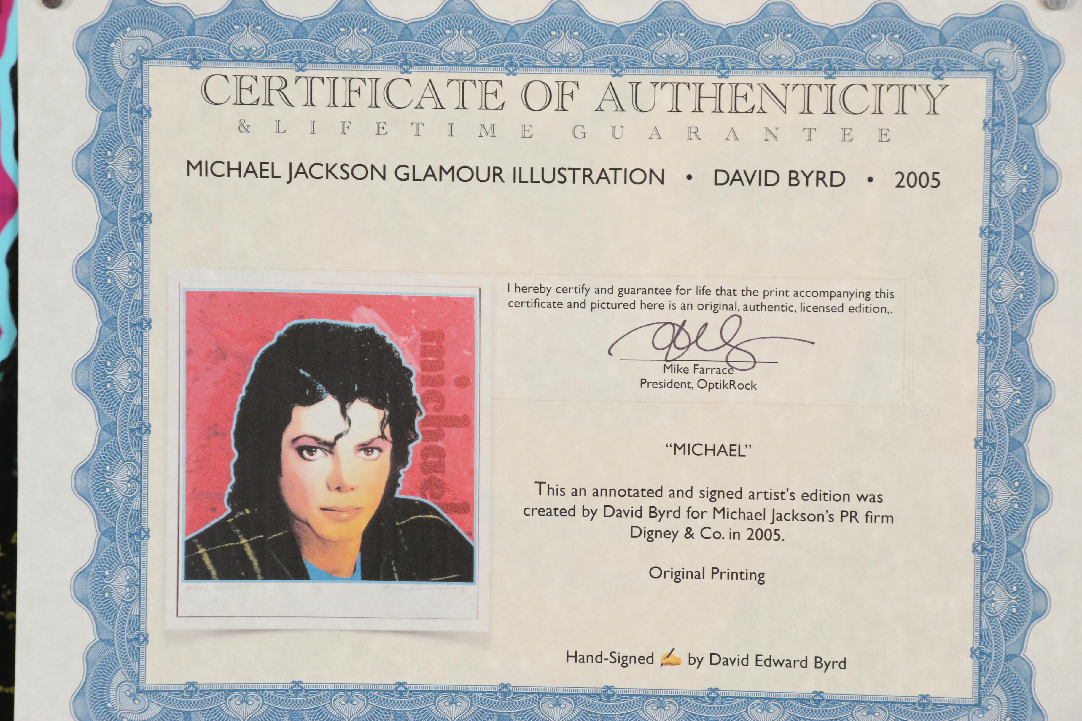 David Edward Byrd Giclée "Michael Jackson - 2005", 2010