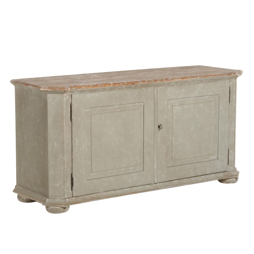 Contemporary Painted Wood Farmhouse Style Buffet