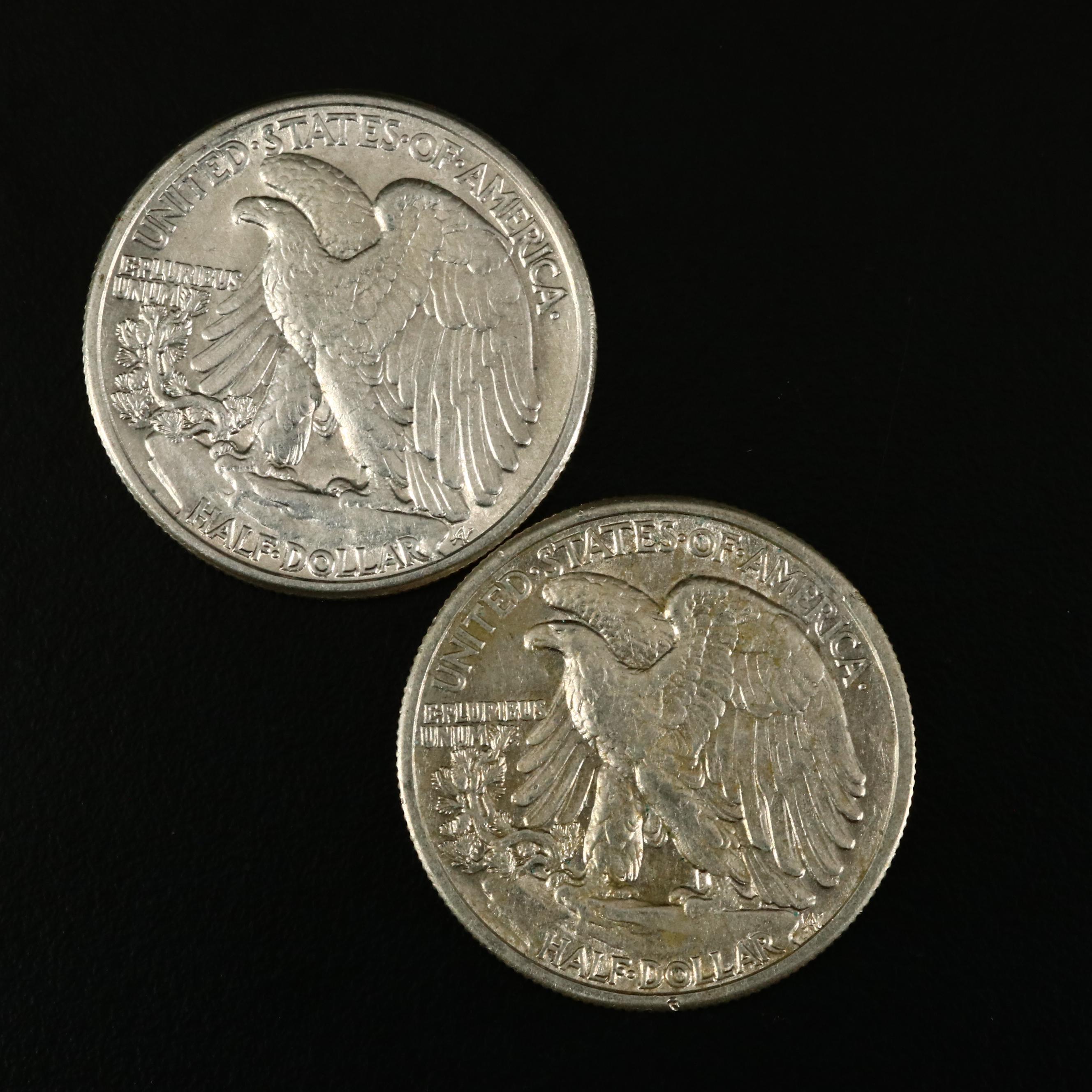 Roll of Twenty High Grade Walking Liberty Silver Half Dollars