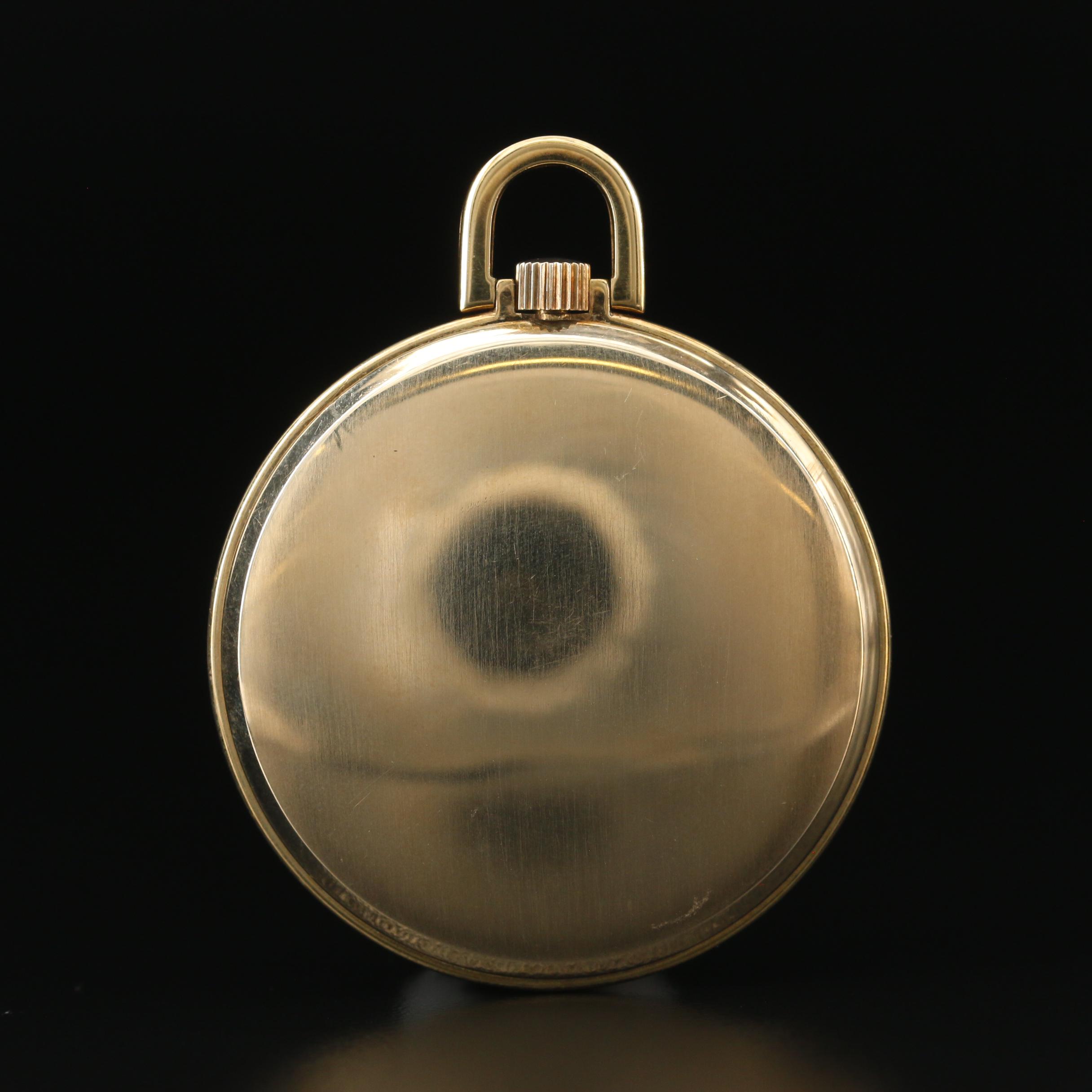 Vintage Elgin Deluxe 10K Gold Filled Open Face Pocket Watch