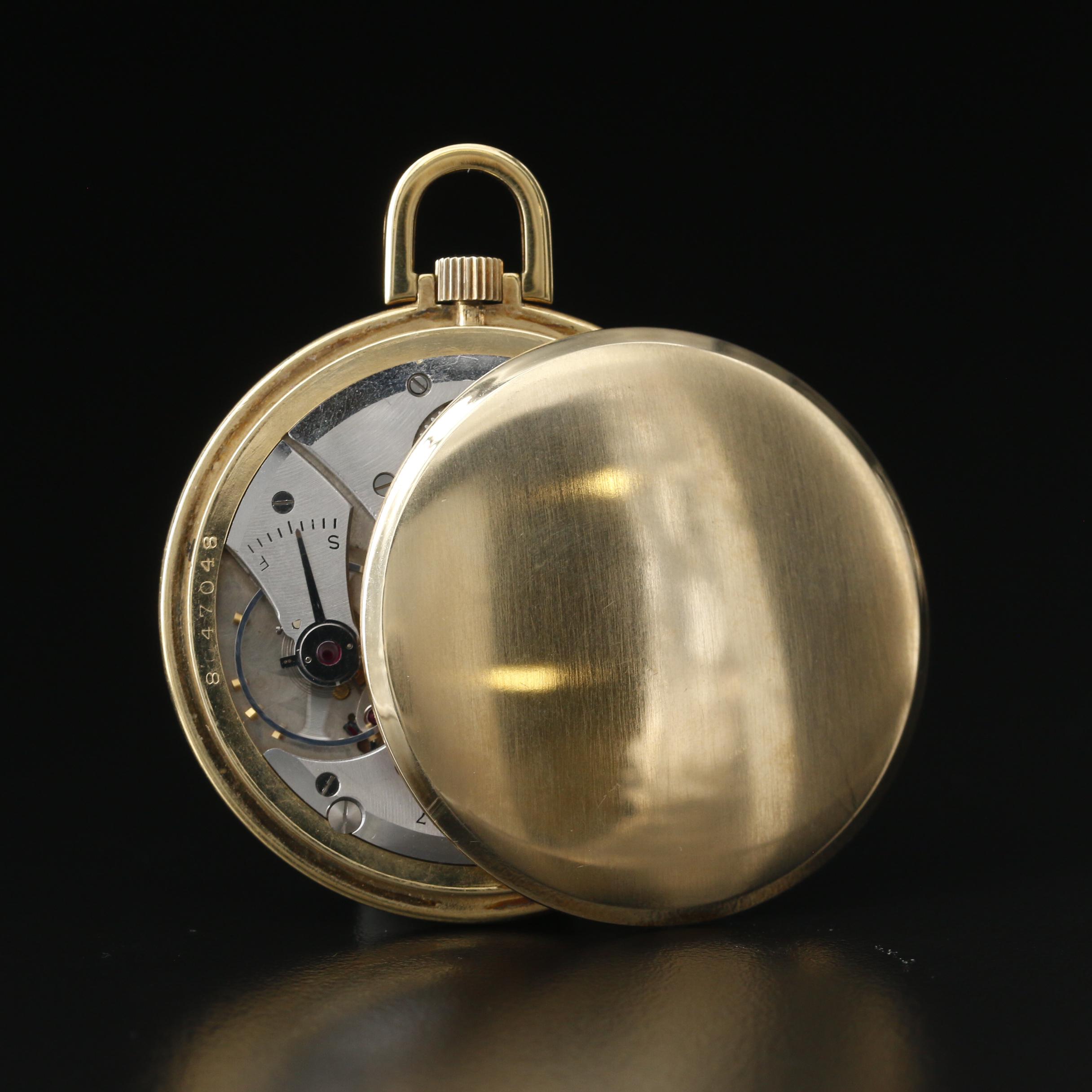 Vintage Elgin Deluxe 10K Gold Filled Open Face Pocket Watch