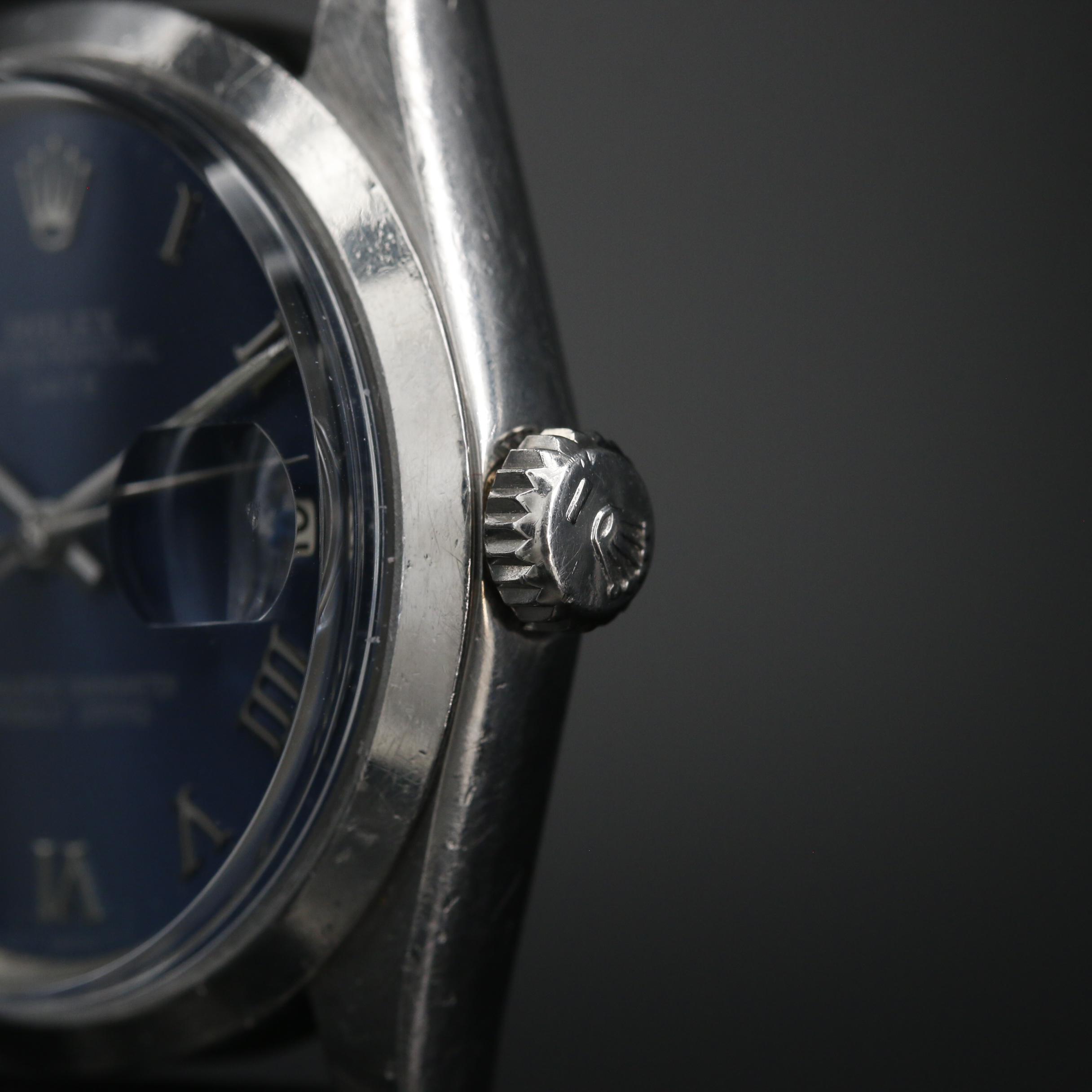 Rolex Date 34 mm Stainless Steel Automatic Watch, 1968