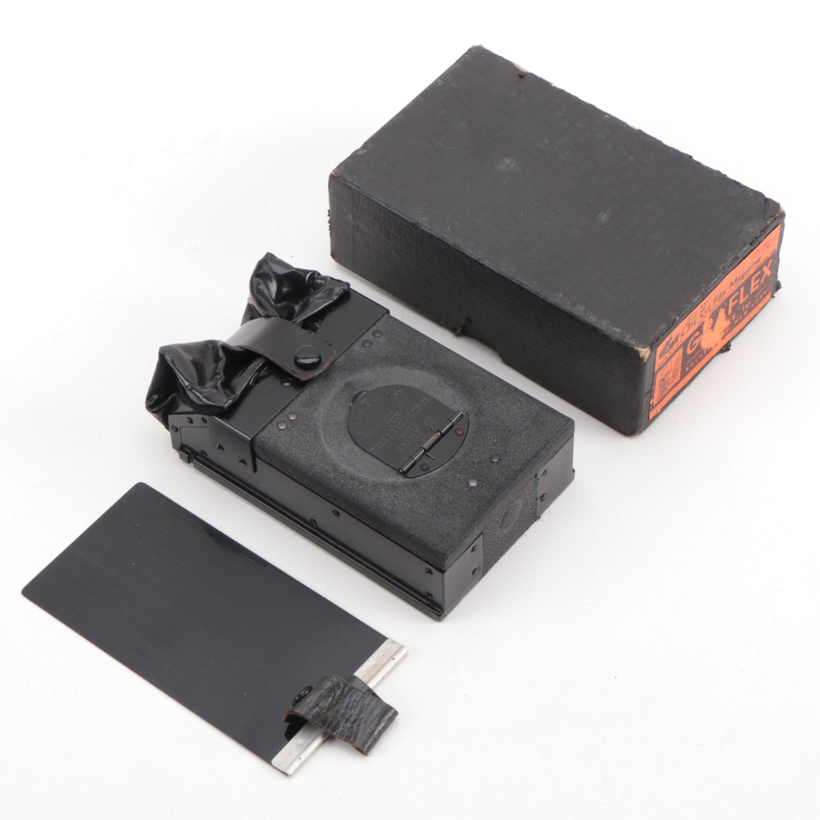 Graflex Camera Accessories Including Film Pack Adapters and Film Holders