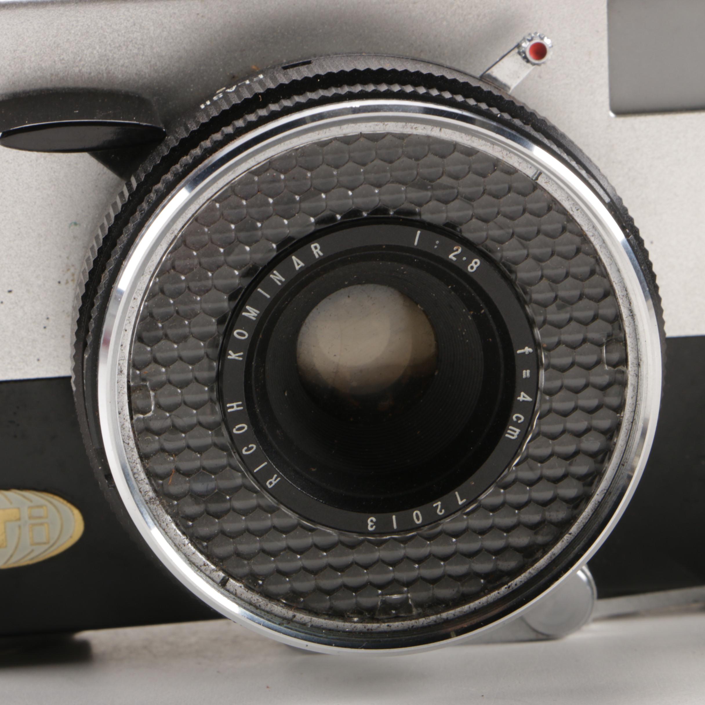 Aires Viscount Rangefinder Camera and Ricoh Auto 35 Camera, Vintage