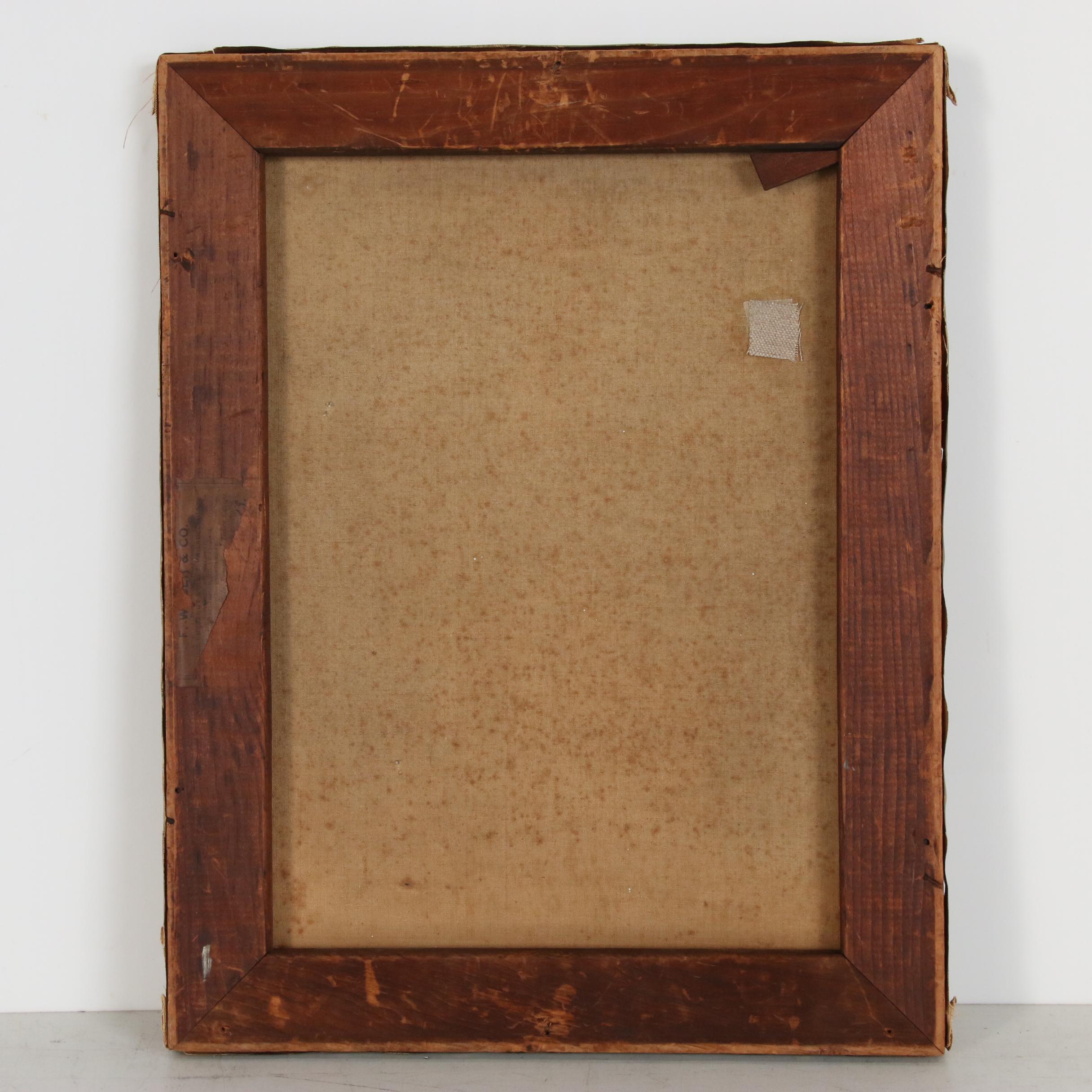 Oil Portrait of Native American in the Style of Olaf C. Seltzer