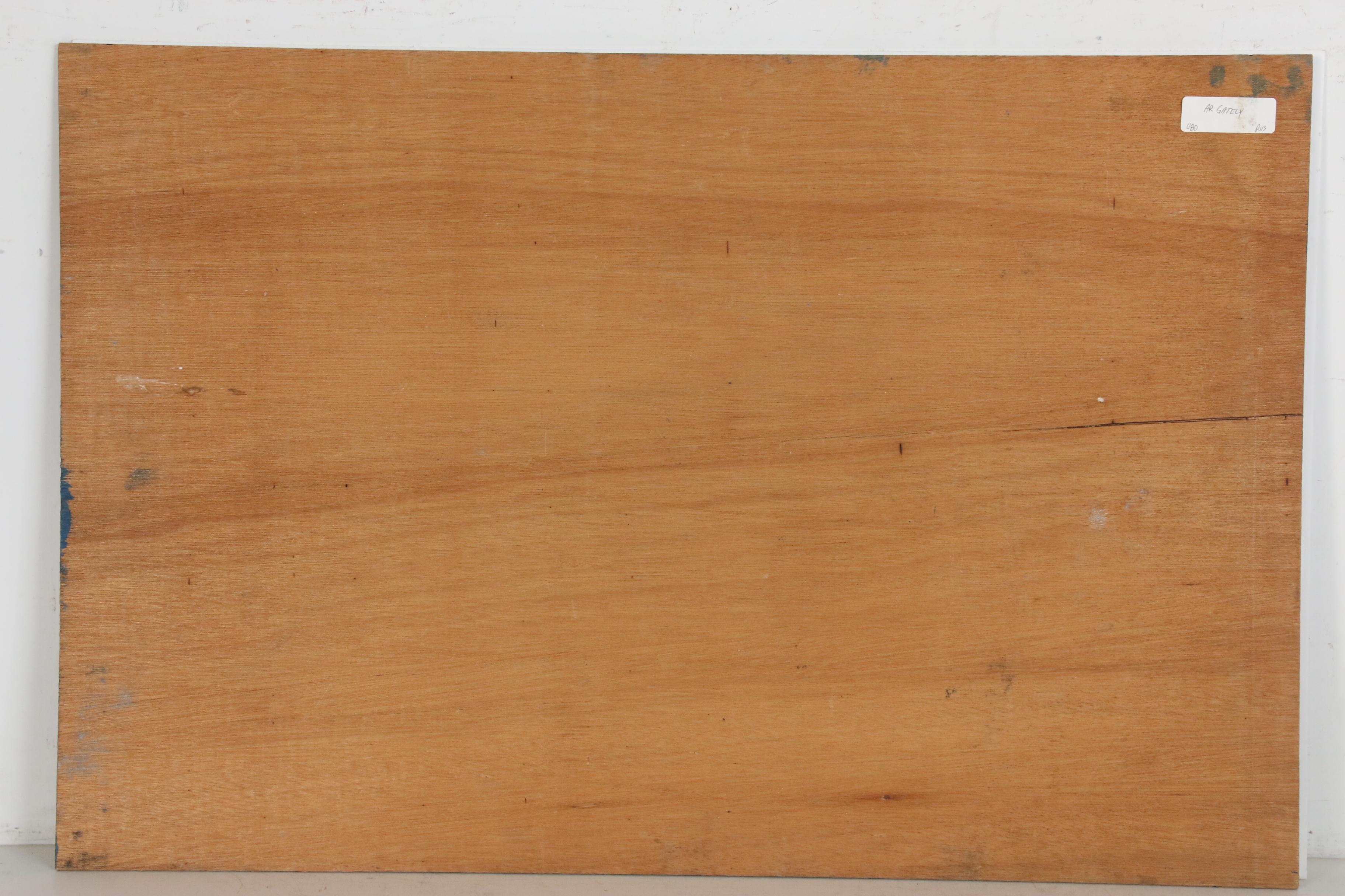 AR Gately Folk Art Acrylic Painting "Uncle Sam and the Dragon"