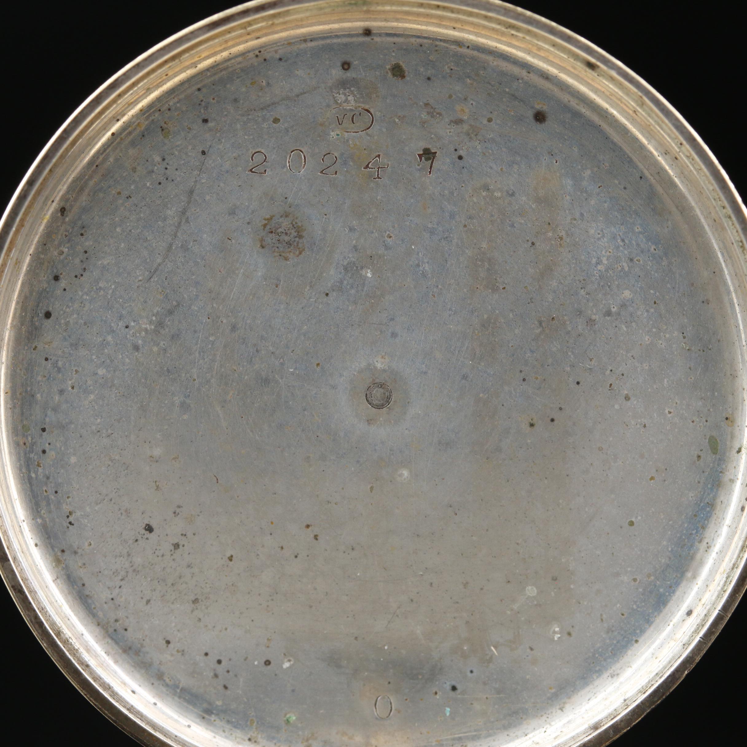 Bordier 800 Silver Pocket Watch and Tiffany & Co. Sterling Silver Letter Holder