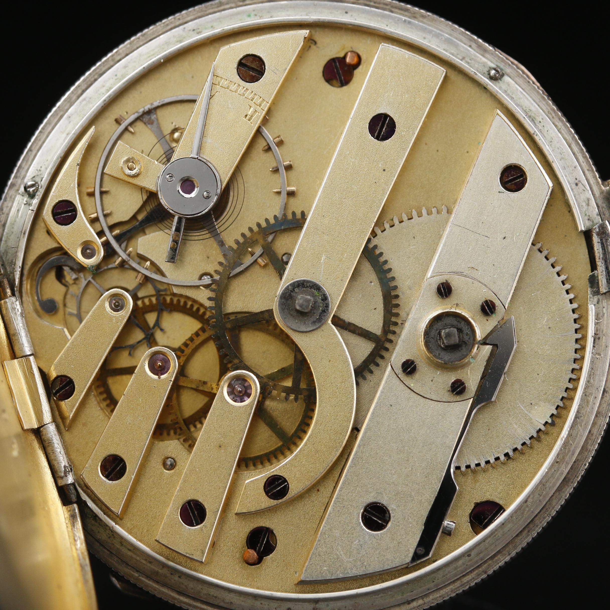 Bordier 800 Silver Pocket Watch and Tiffany & Co. Sterling Silver Letter Holder