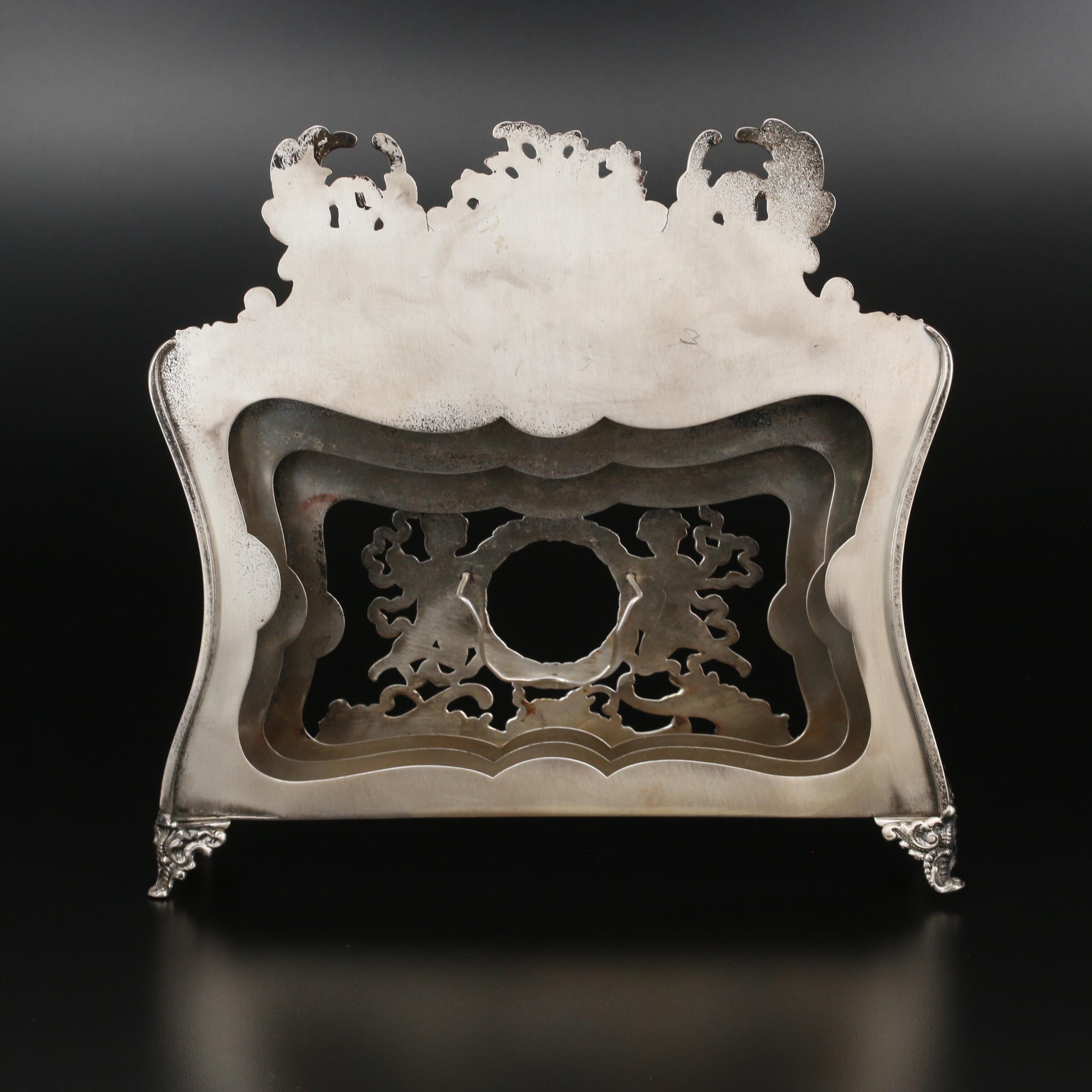 Bordier 800 Silver Pocket Watch and Tiffany & Co. Sterling Silver Letter Holder