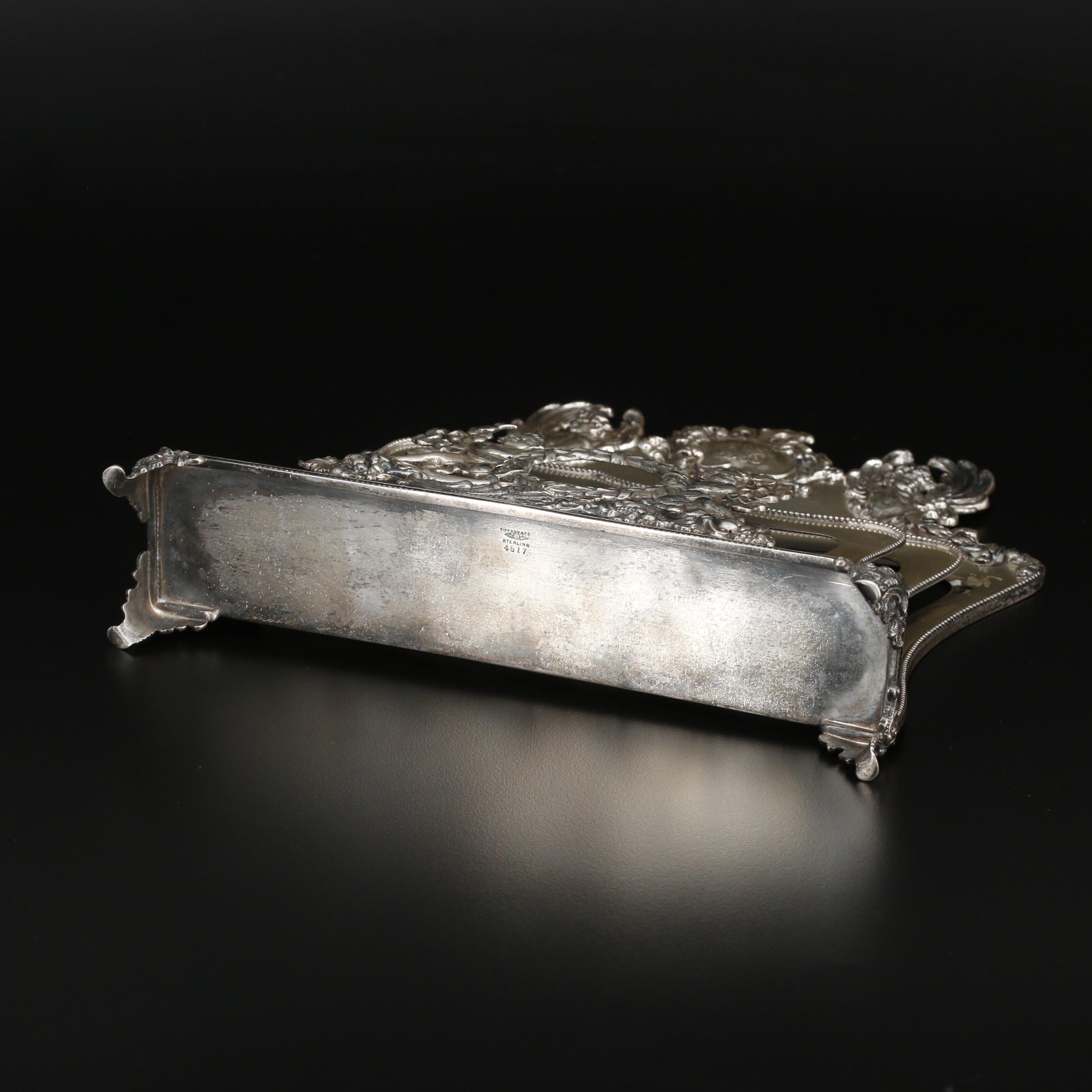 Bordier 800 Silver Pocket Watch and Tiffany & Co. Sterling Silver Letter Holder