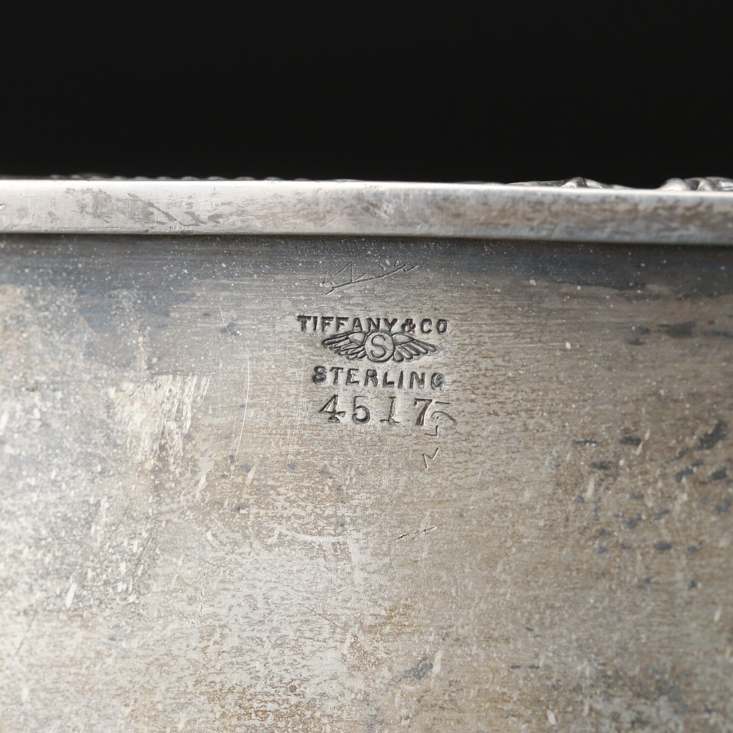 Bordier 800 Silver Pocket Watch and Tiffany & Co. Sterling Silver Letter Holder