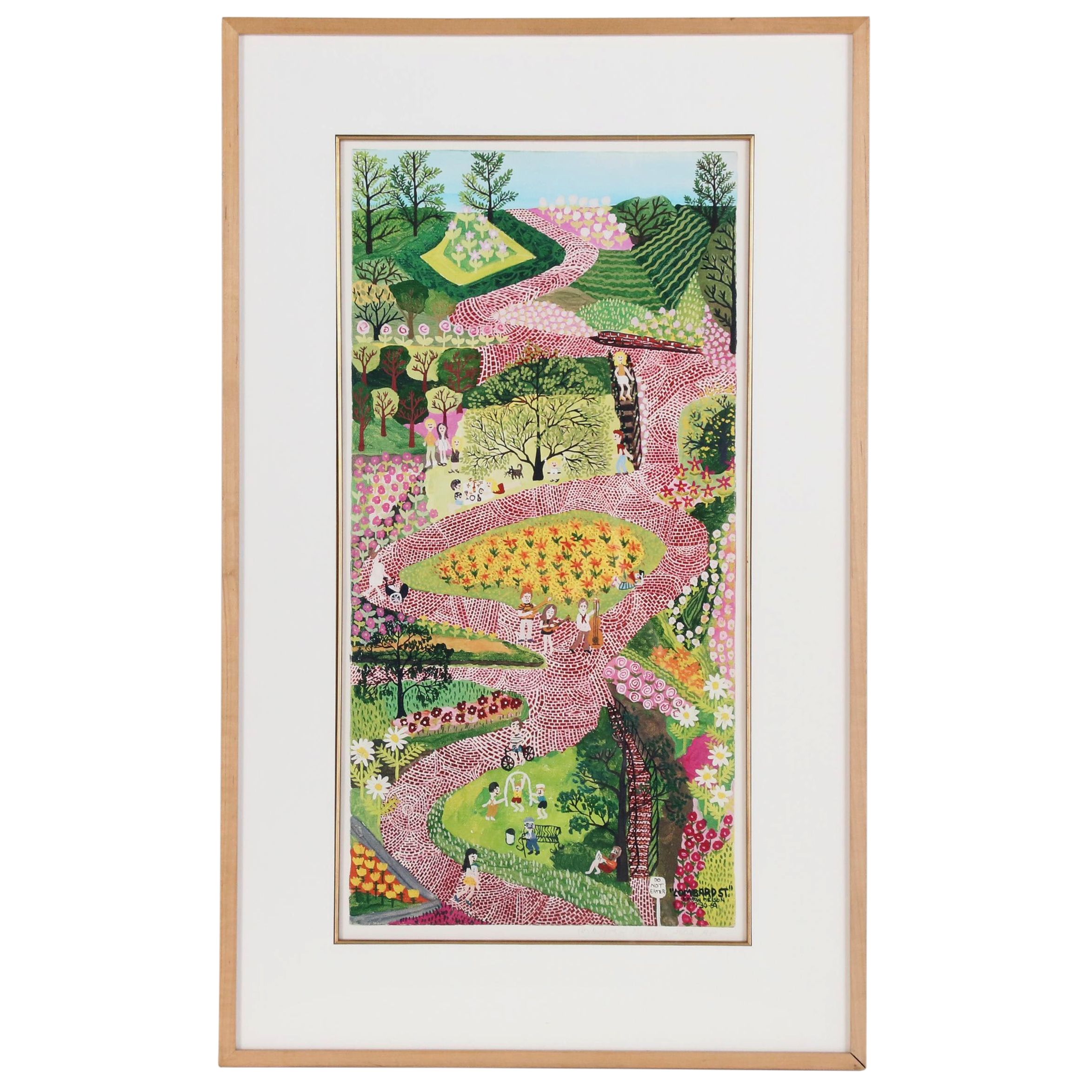 Kristin Nelson Giclée "Lombard St.", 2002