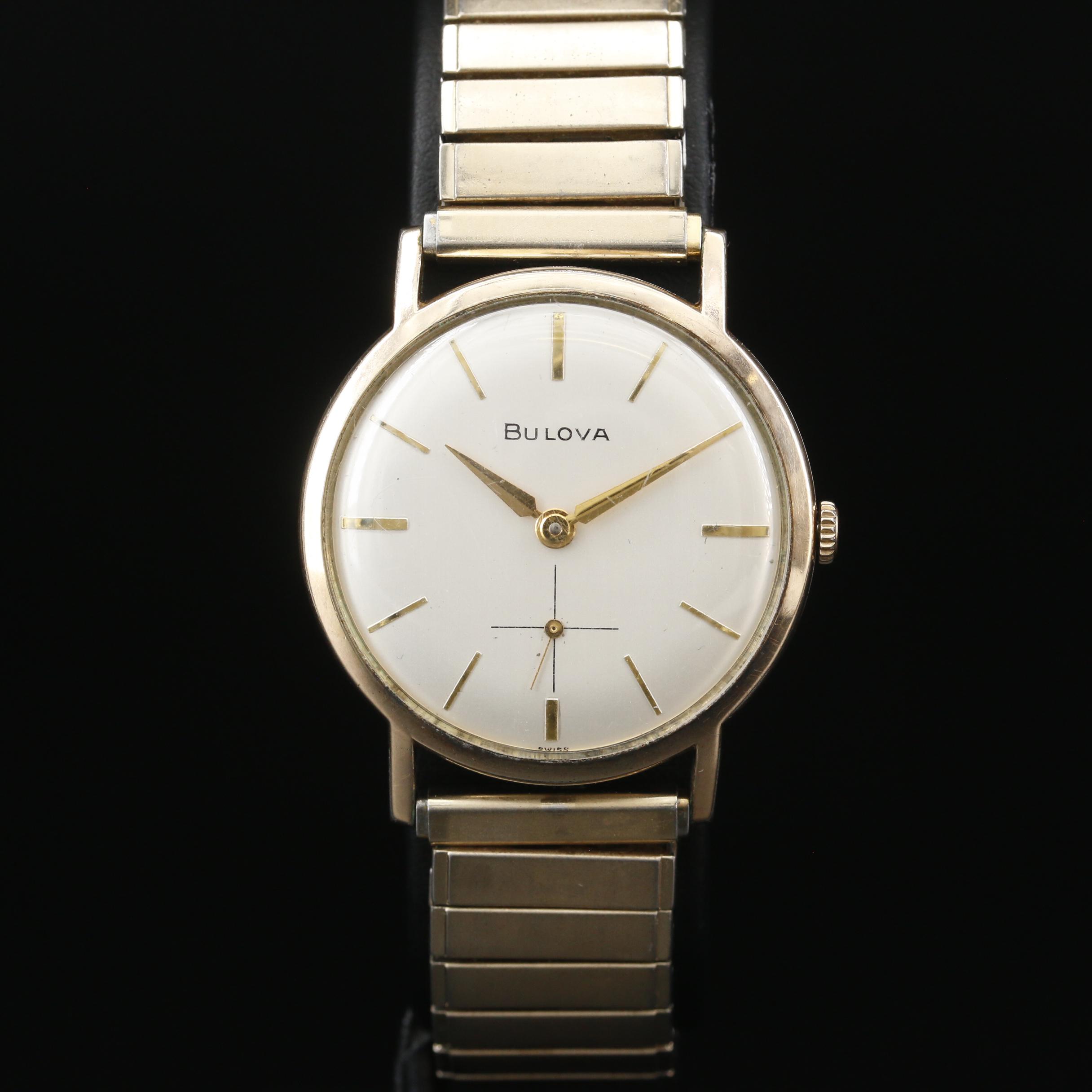 Bulova President Rolled Gold Plate Stem Wind Watch, Vintage