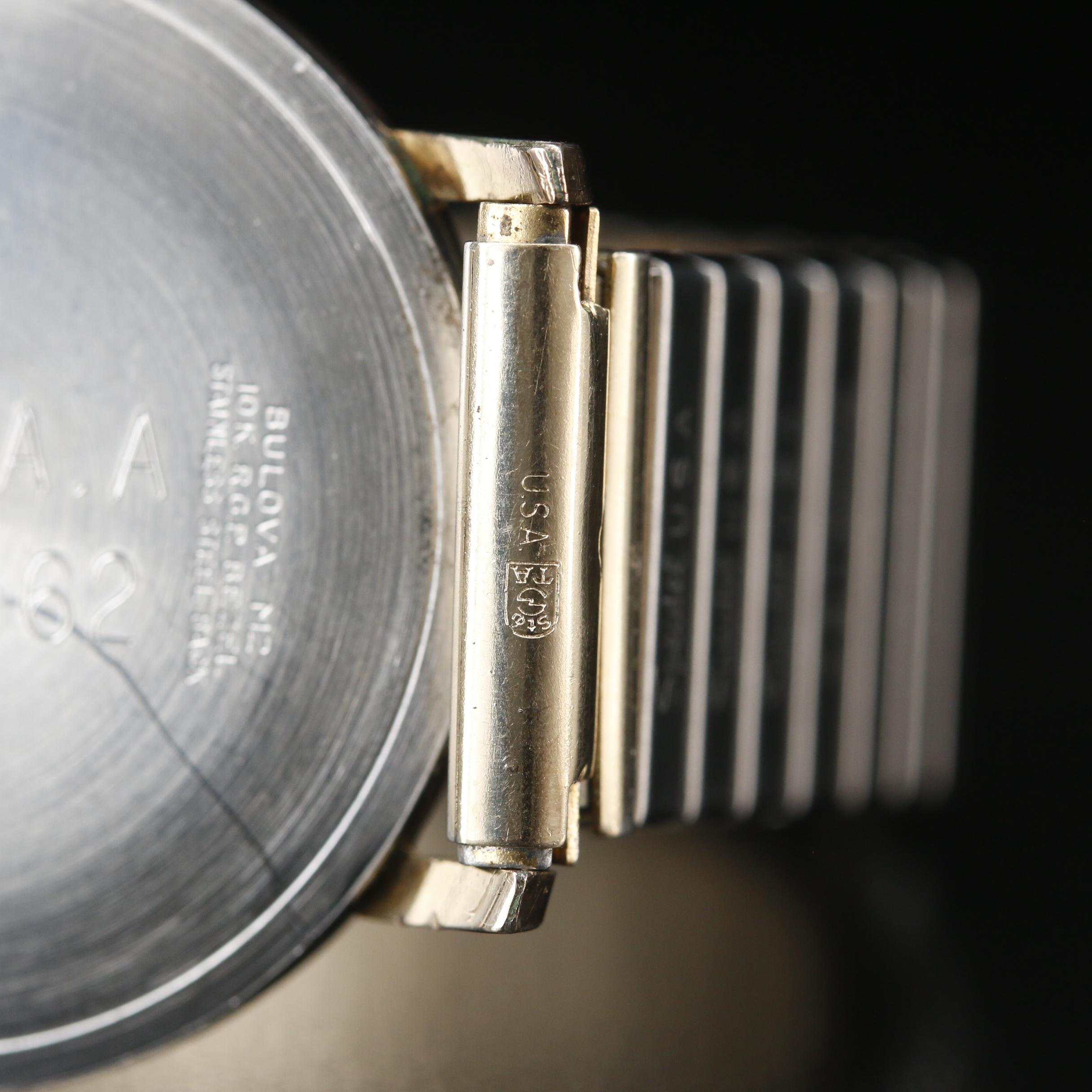 Bulova President Rolled Gold Plate Stem Wind Watch, Vintage