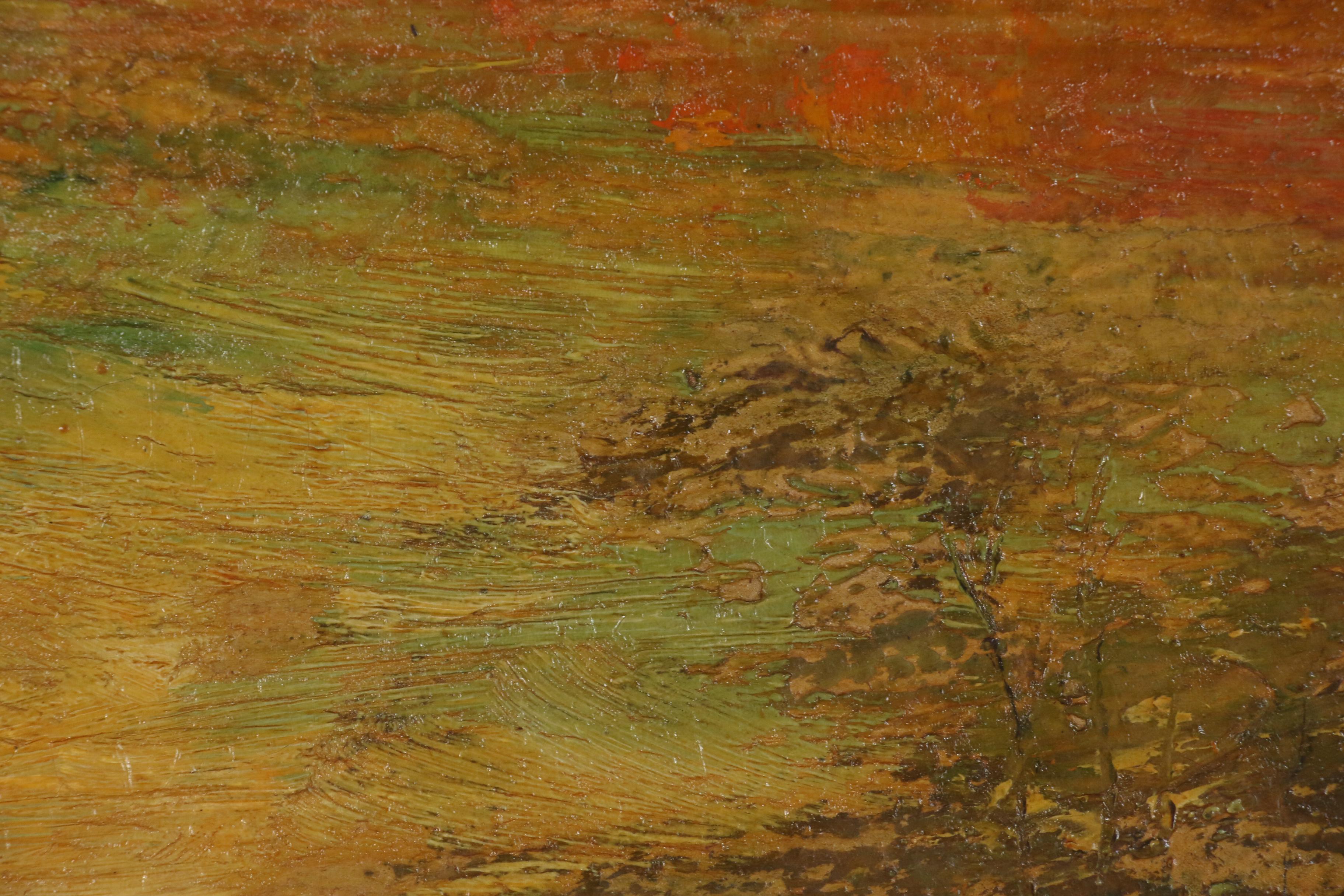 Hudson Mindell Kitchell Tonalist Landscape Painting