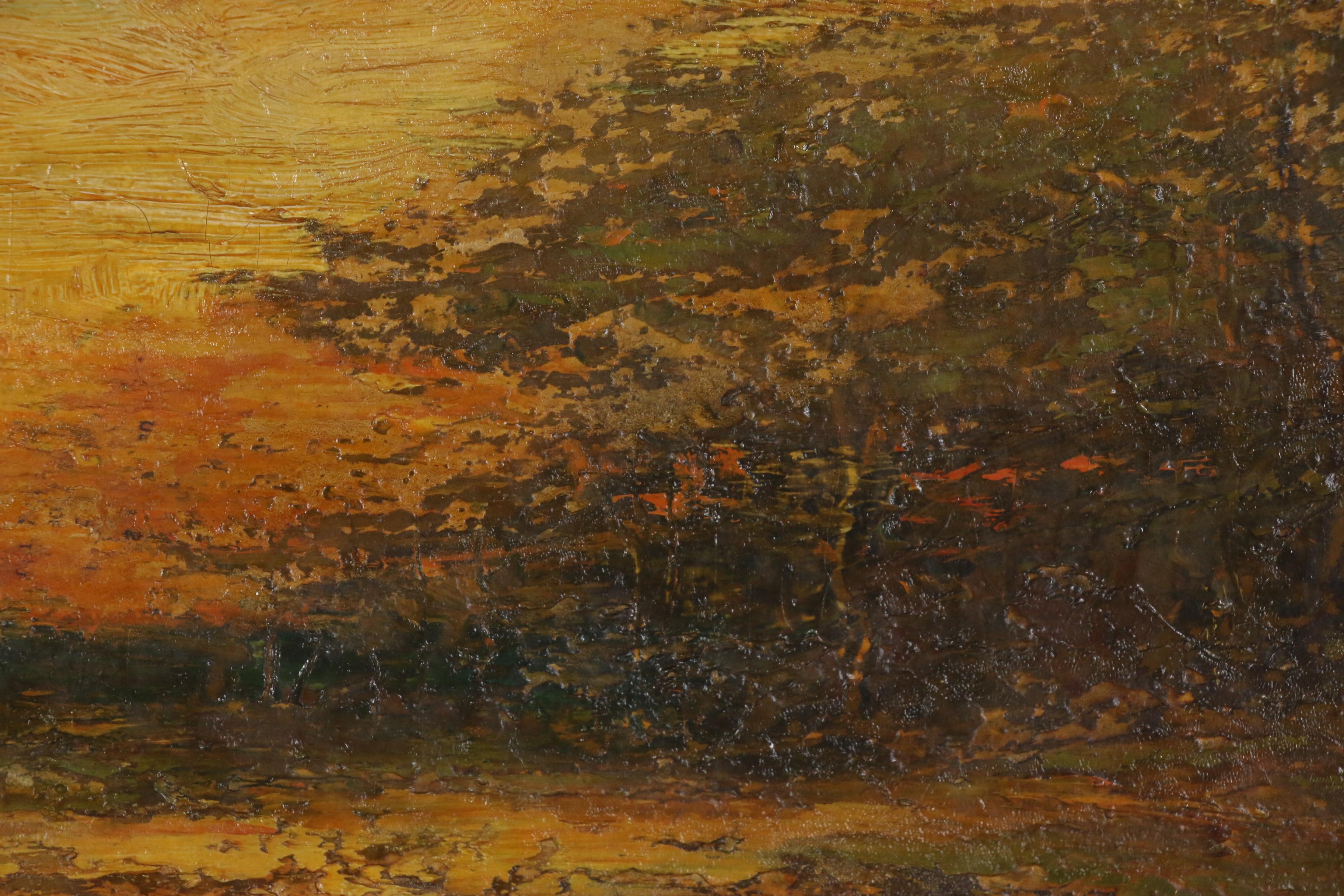 Hudson Mindell Kitchell Tonalist Landscape Painting