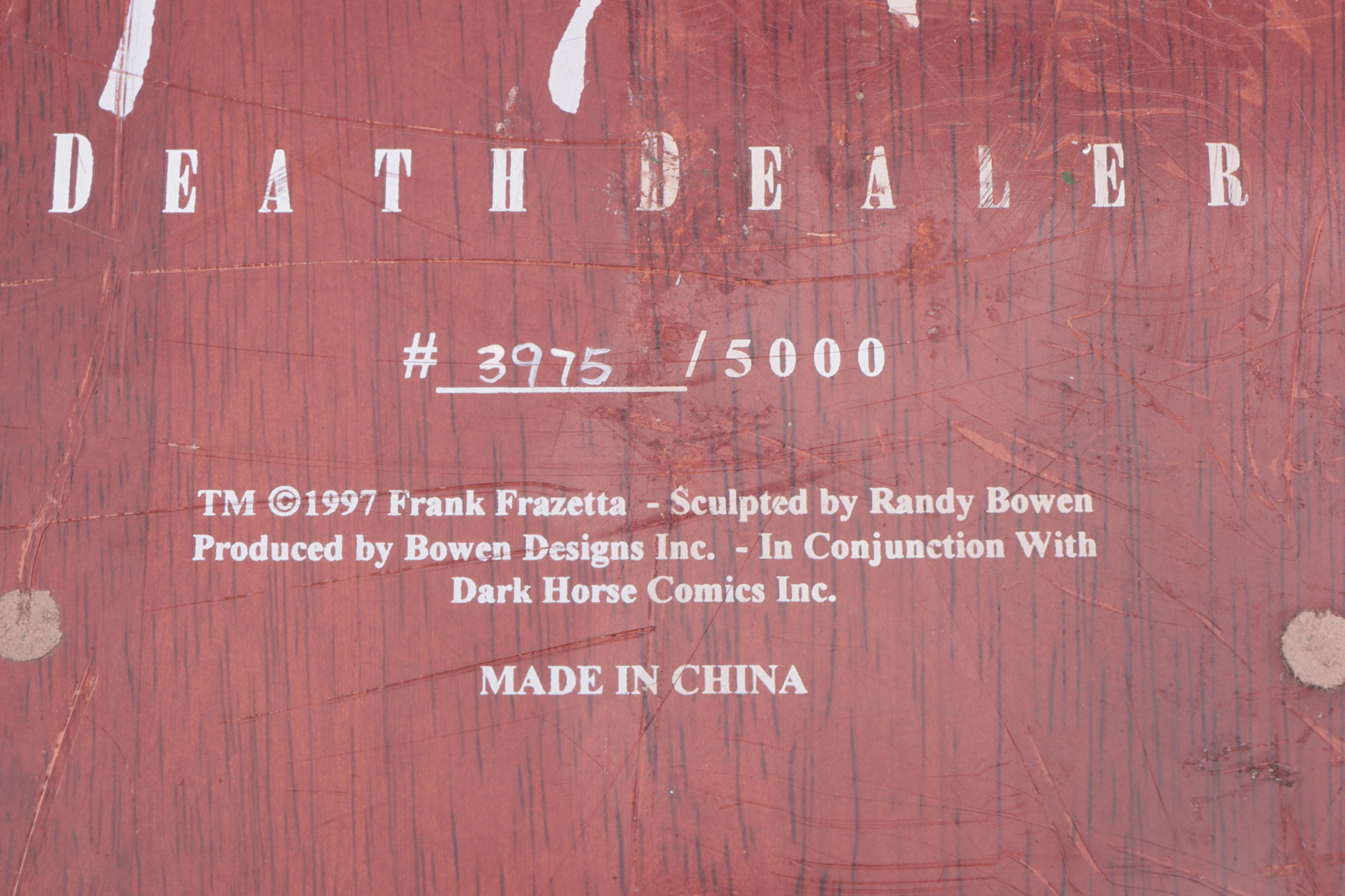 Randy Bowen "Death Dealer" Cast Resin Figurine after Frank Frazetta, 1997