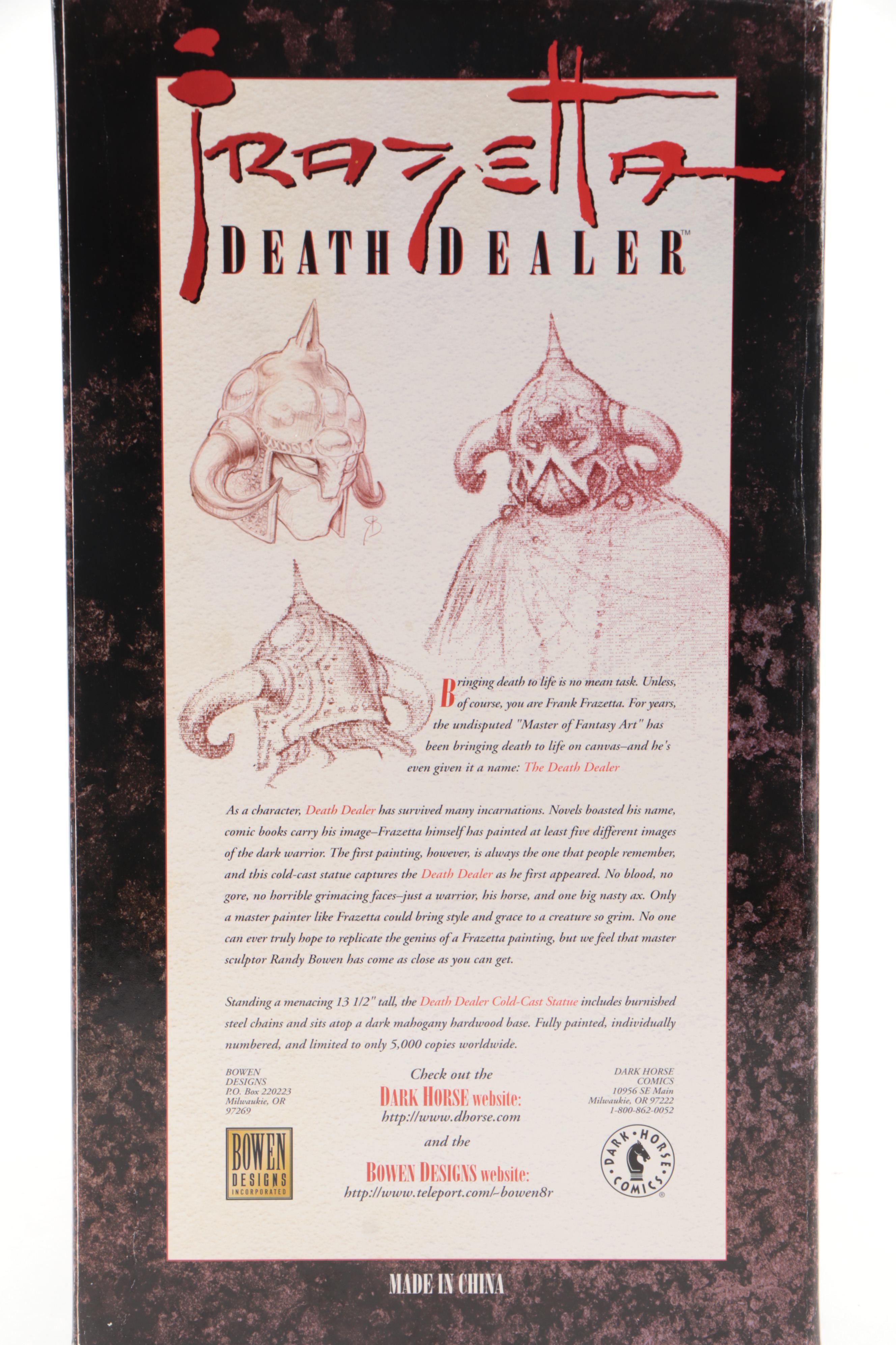 Randy Bowen "Death Dealer" Cast Resin Figurine after Frank Frazetta, 1997