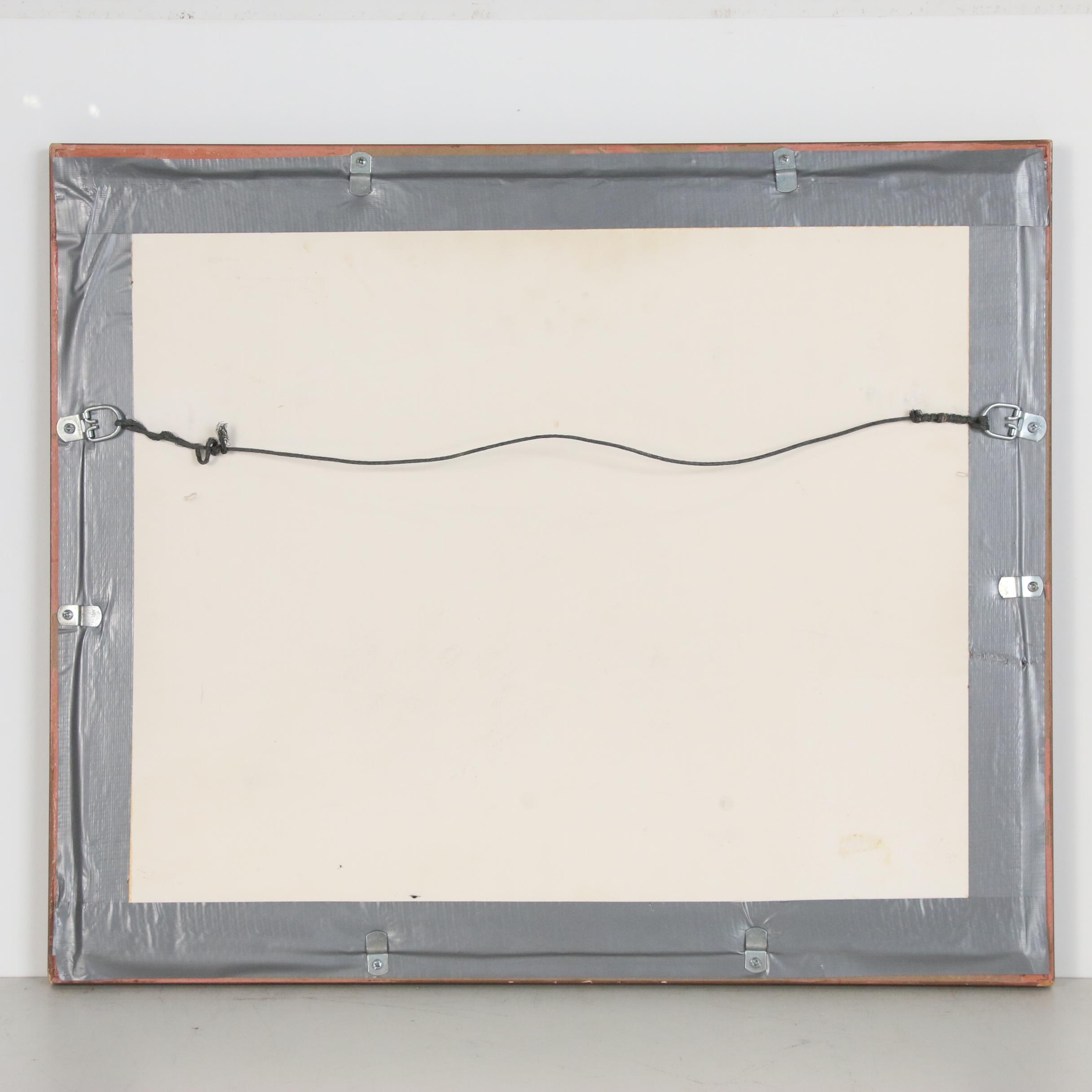 David Davidovich Burliuk Watercolor Painting of Rural New Mexico