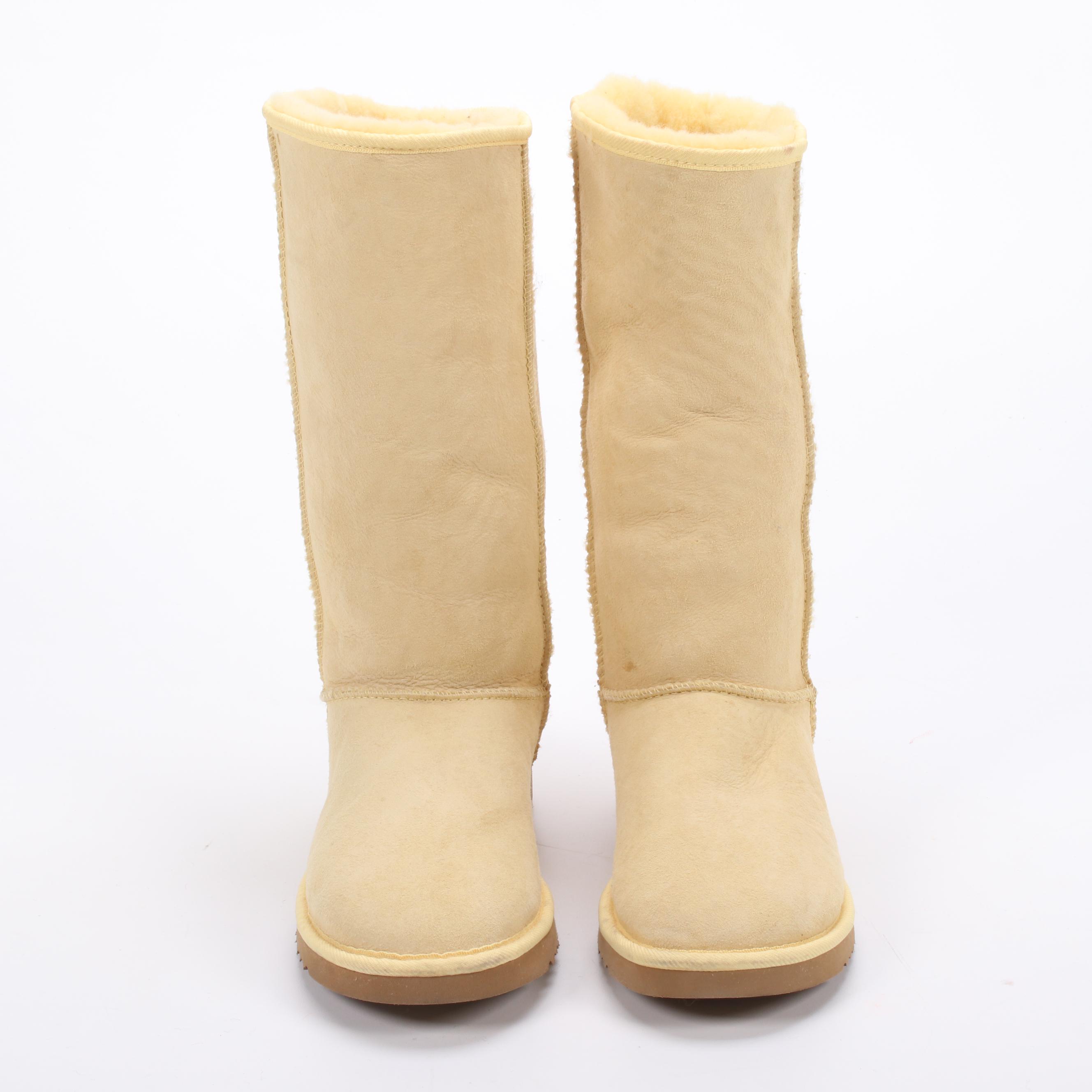 UGG Australia Classic Tall Boots in Suede and Shearling