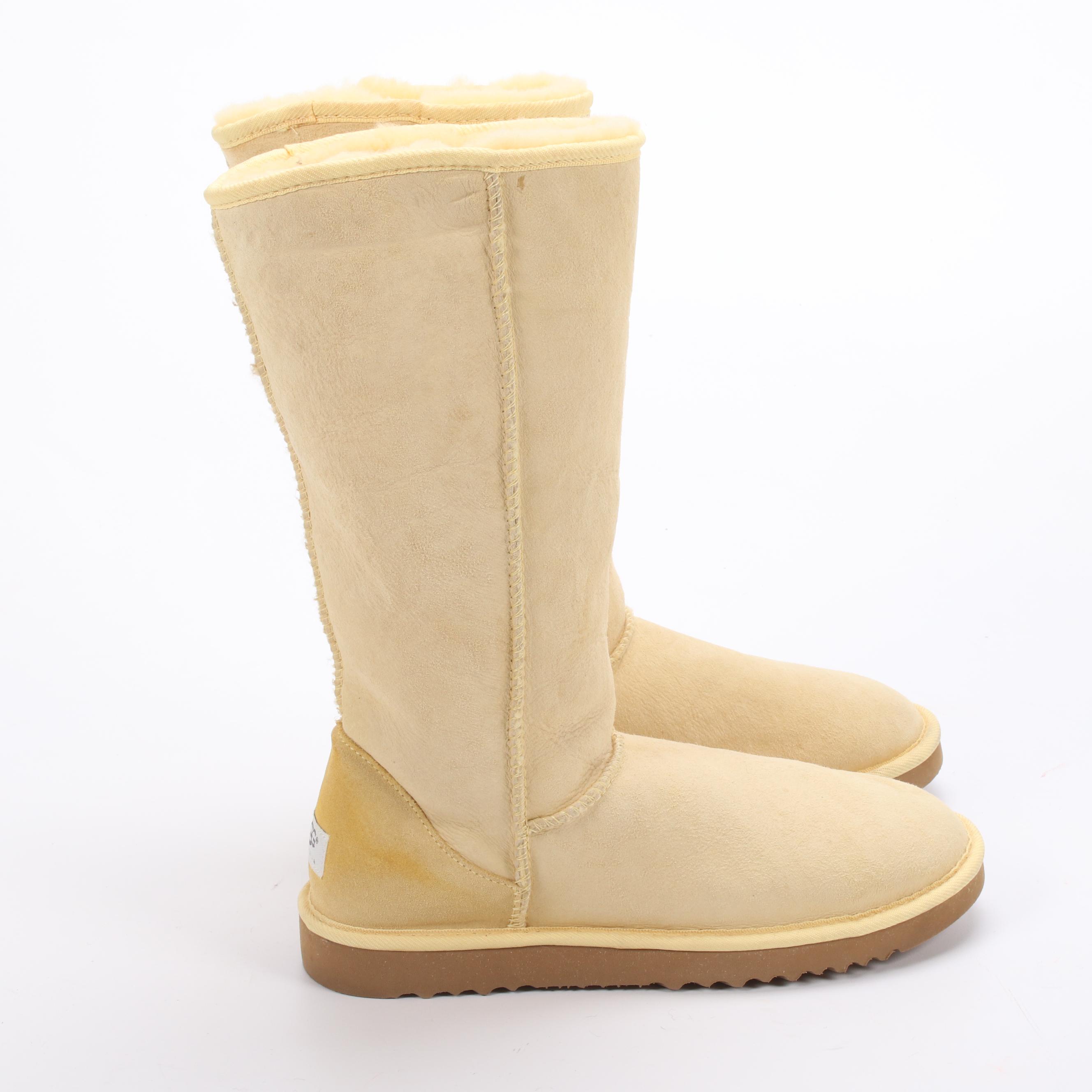 UGG Australia Classic Tall Boots in Suede and Shearling
