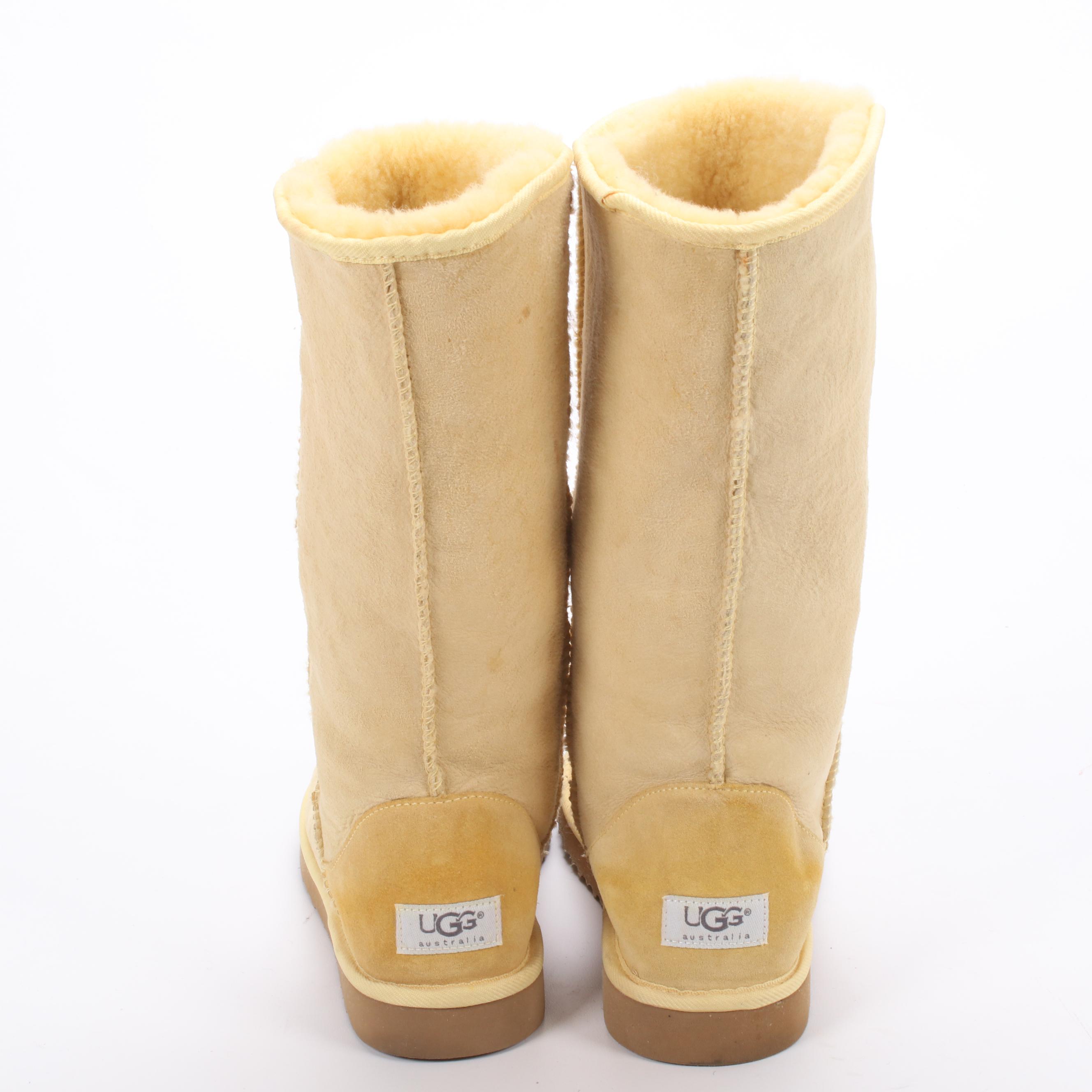 UGG Australia Classic Tall Boots in Suede and Shearling