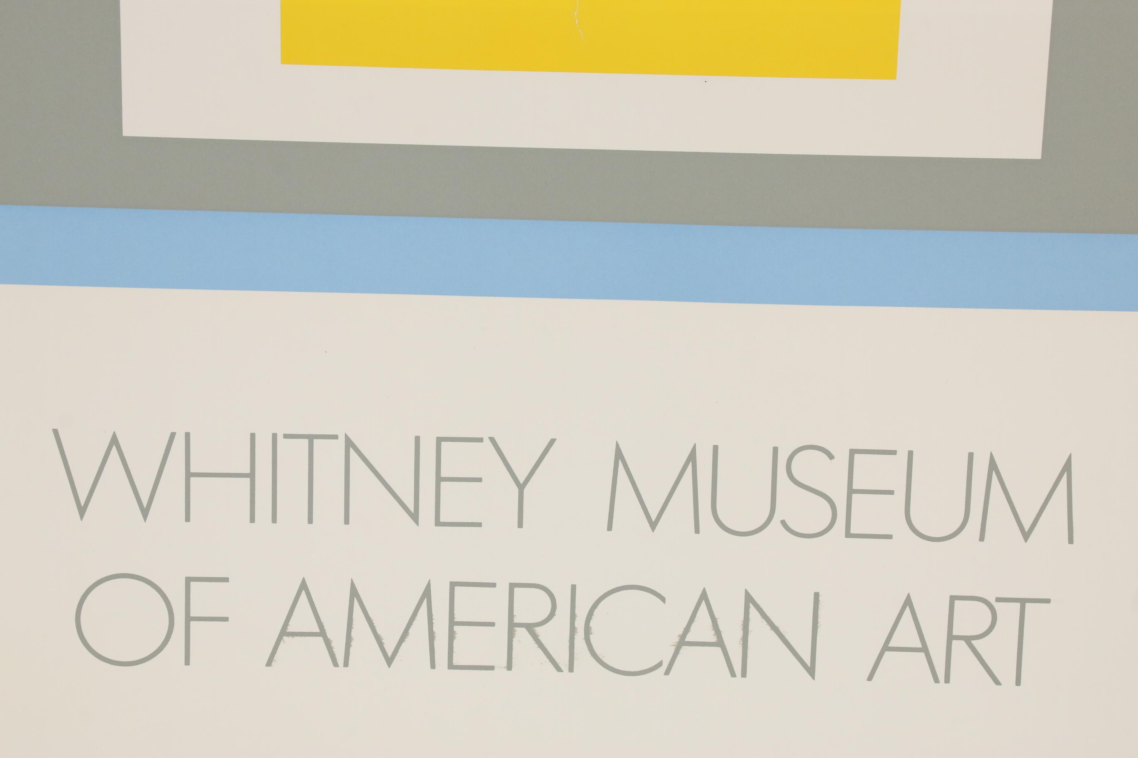 Serigraph Exhibition Poster for Josef Albers at Whitney Museum of American Art