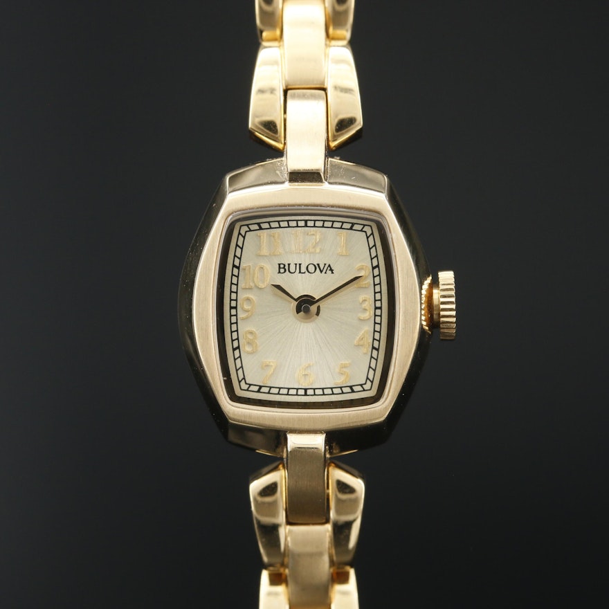 Bulova "Classic" Gold Tone Quartz Wristwatch