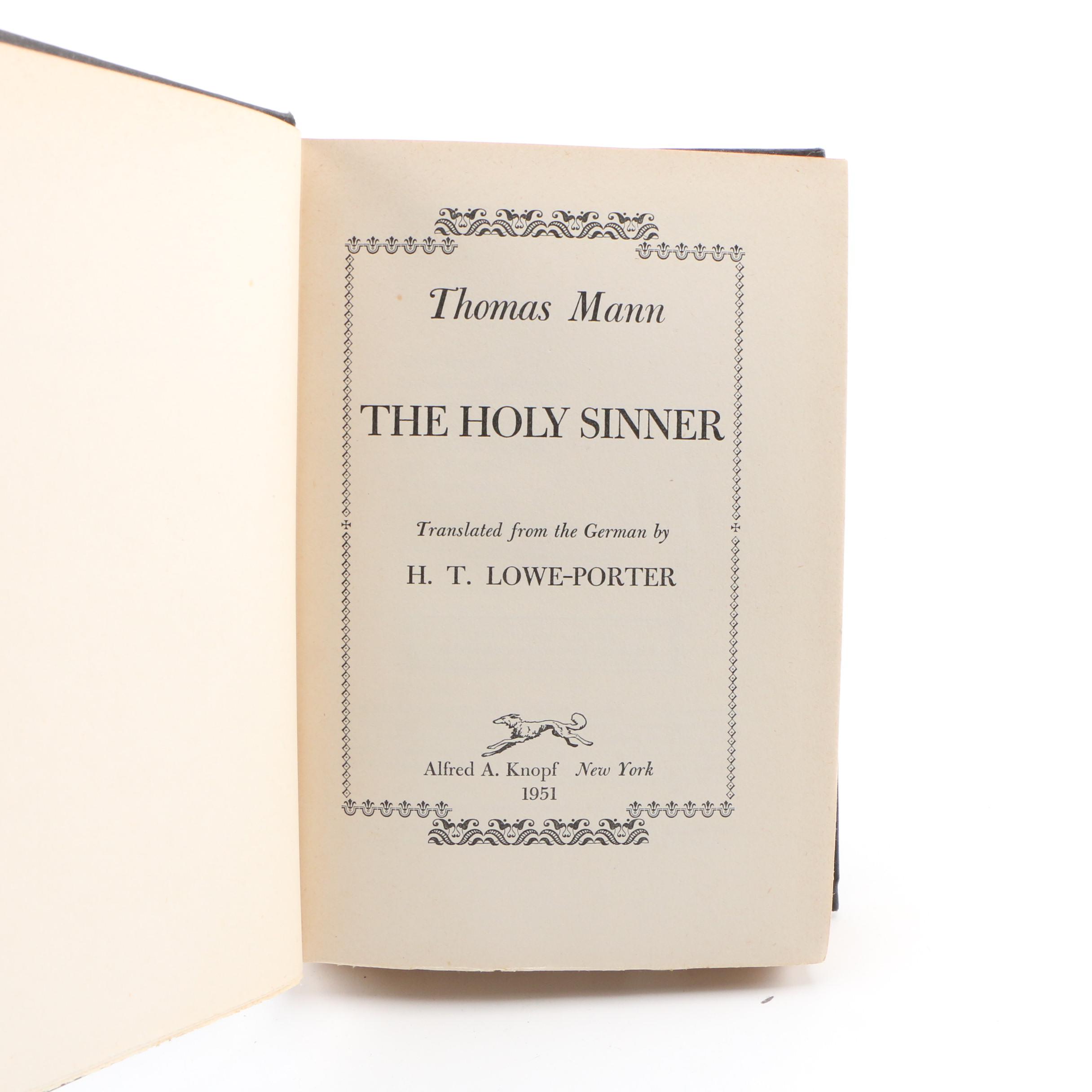 Thomas Mann First American Edition, First Printing "Dr. Faustus" and More