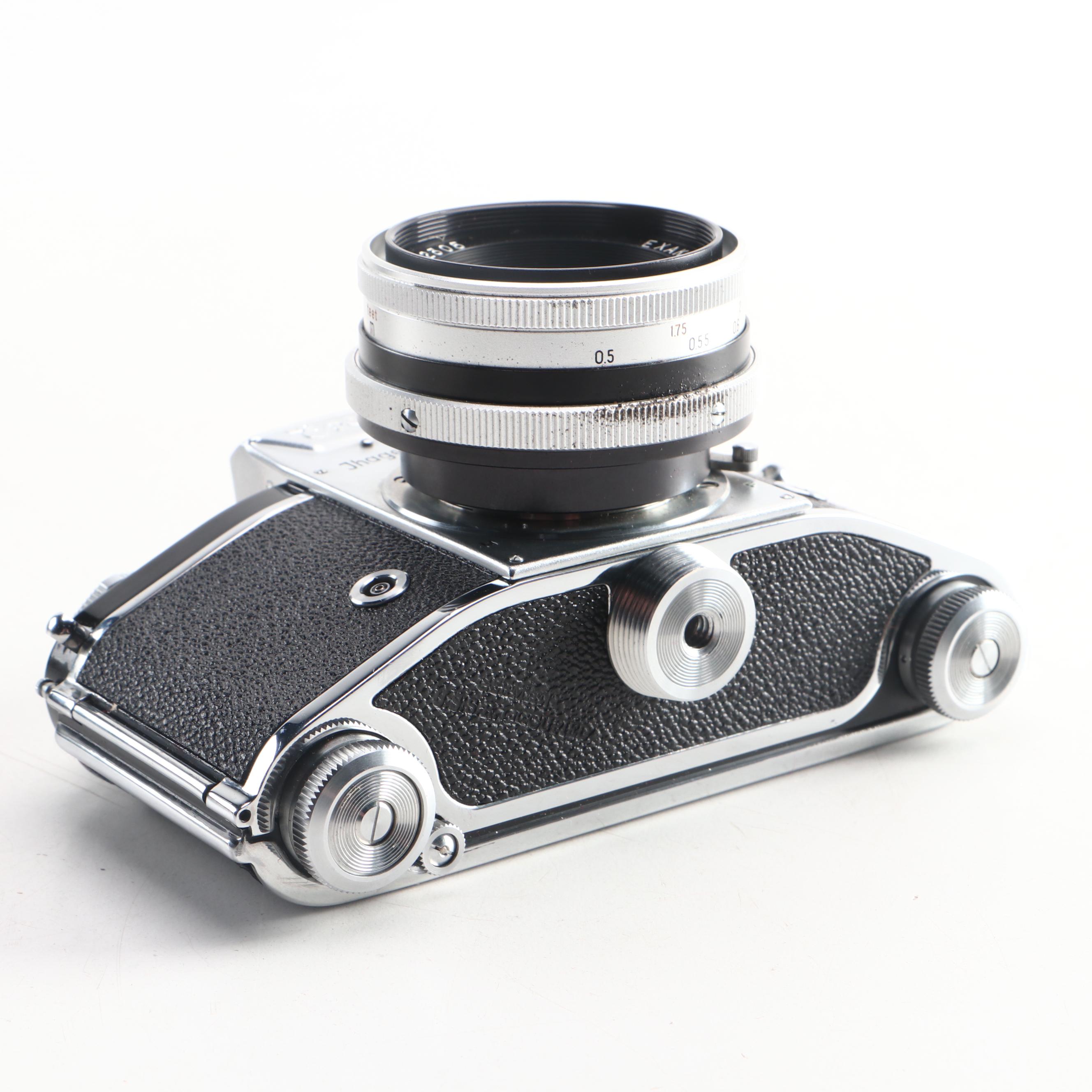 Ihagee Exakta VX IIa SLR 35mm Camera, Carrying Case, and Box, 1957-1961