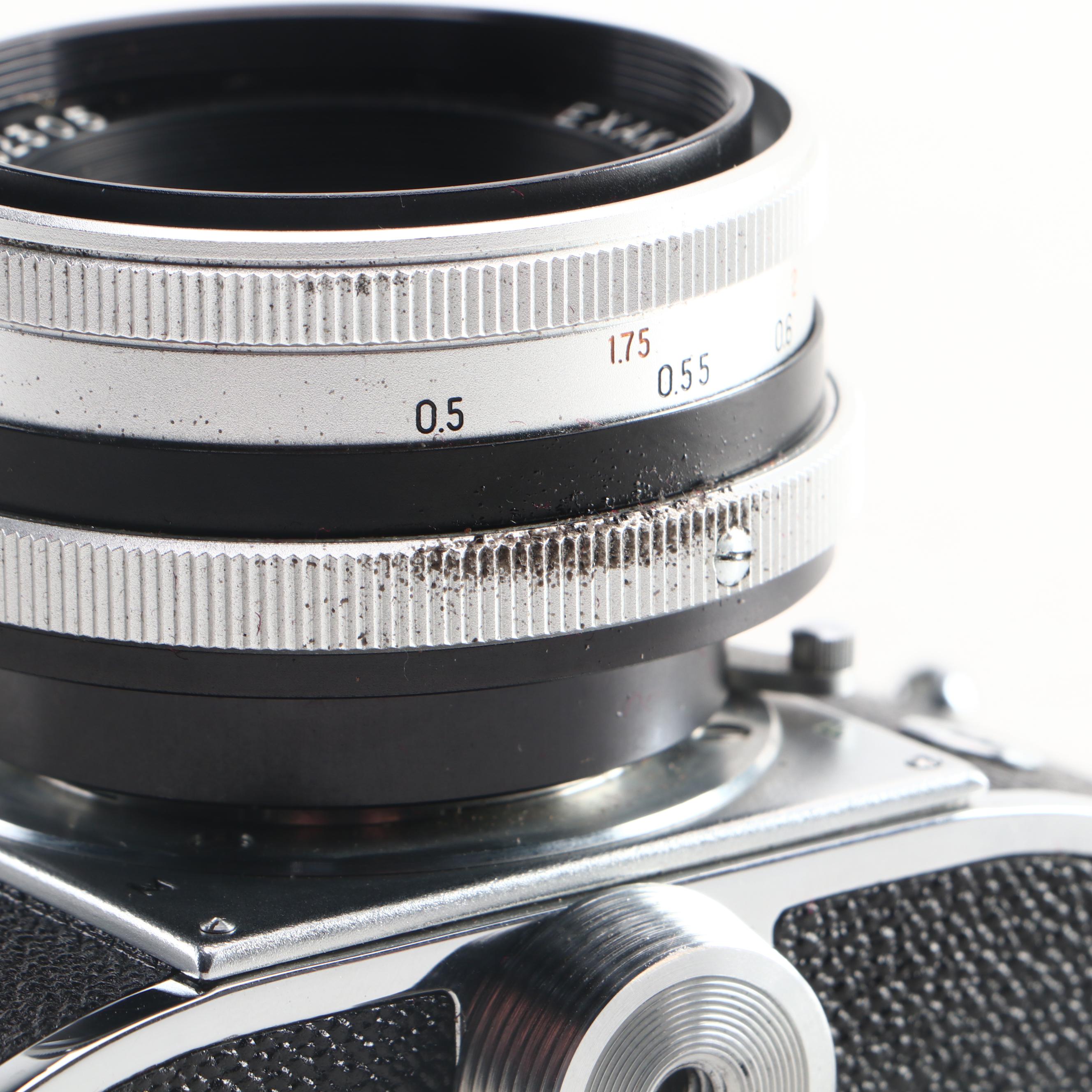 Ihagee Exakta VX IIa SLR 35mm Camera, Carrying Case, and Box, 1957-1961