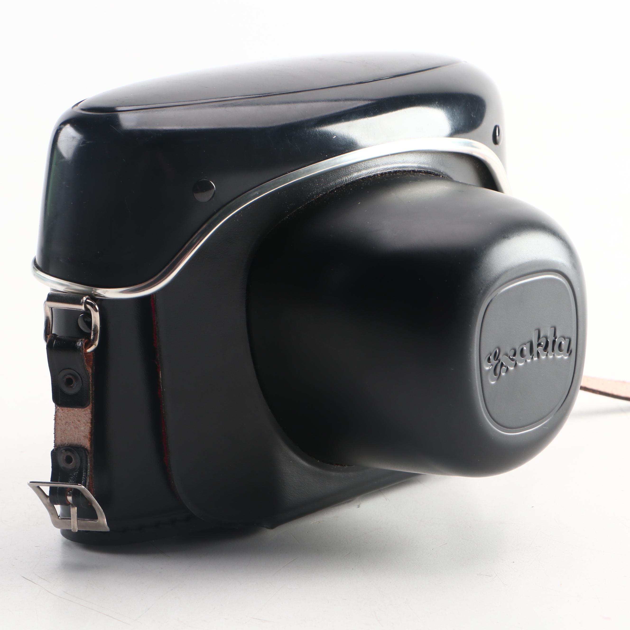 Ihagee Exakta VX IIa SLR 35mm Camera, Carrying Case, and Box, 1957-1961