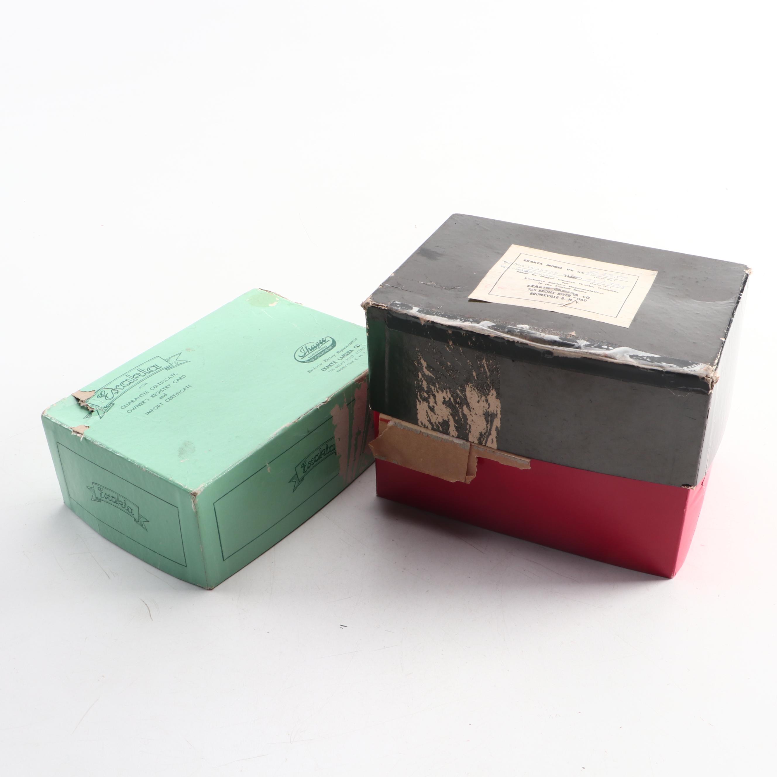 Ihagee Exakta VX IIa SLR 35mm Camera, Carrying Case, and Box, 1957-1961